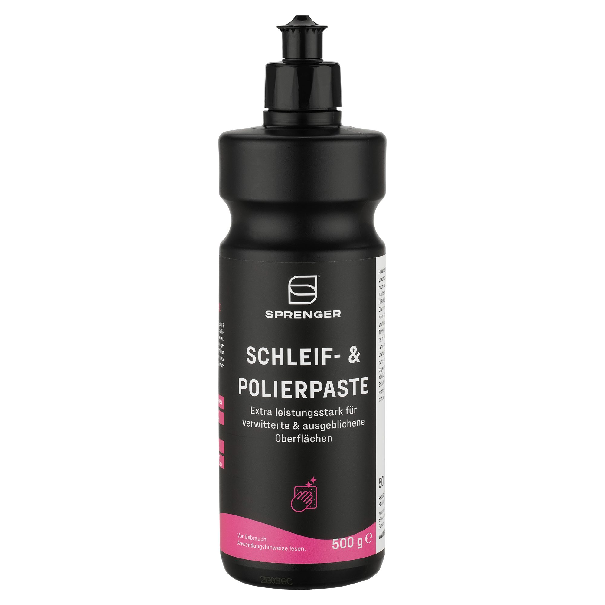 SPRENGER Schleif- & Polierpaste 500 ml Politur, Schleifpolitur – Entfernt Kratzer & Oxidation auf Gelcoat