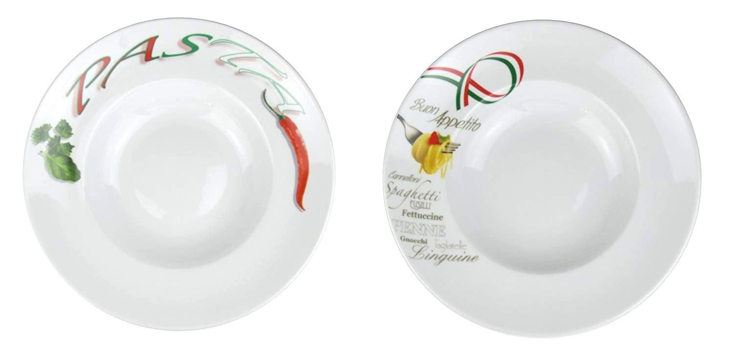 Retsch Arzberg Pastateller mit Dekor Ø 30cm, (2 St), aus Porzellan, 2 verschiedene Motive