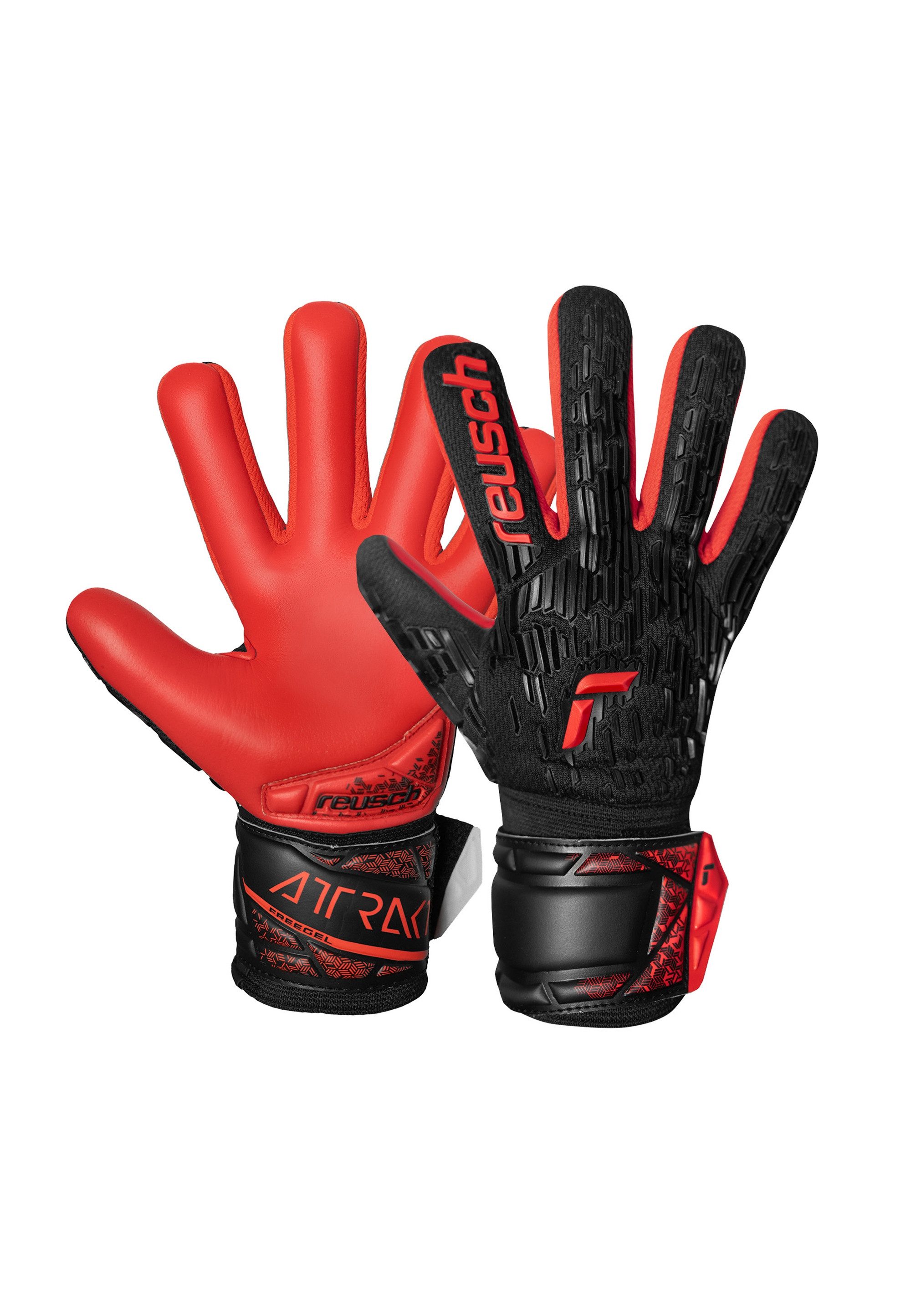 Reusch Torwarthandschuhe Attrakt Freegel Silver NC Junior mit leichtem und widerstandsfähigem Material