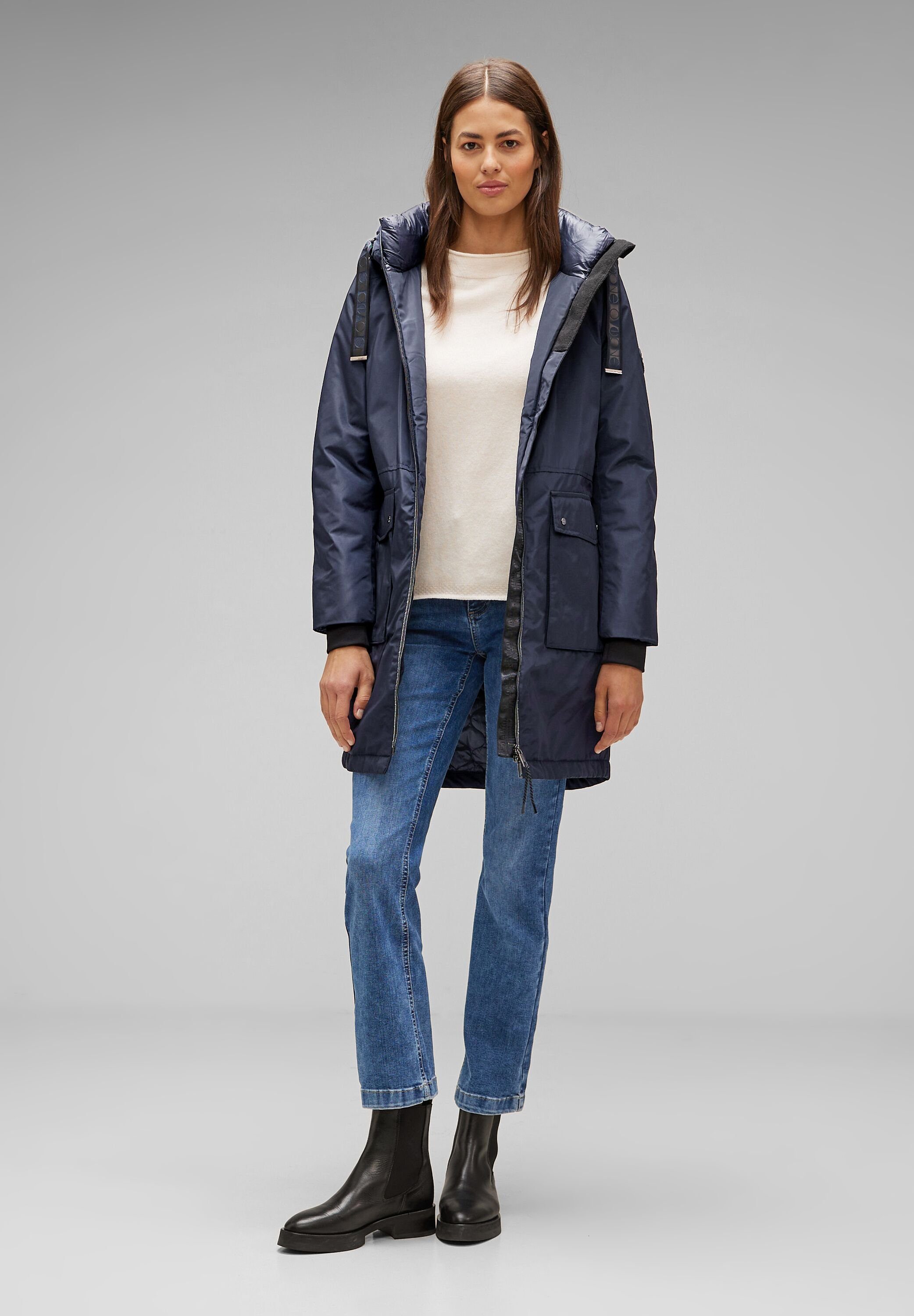 STREET ONE Steppjacke in Unifarbe