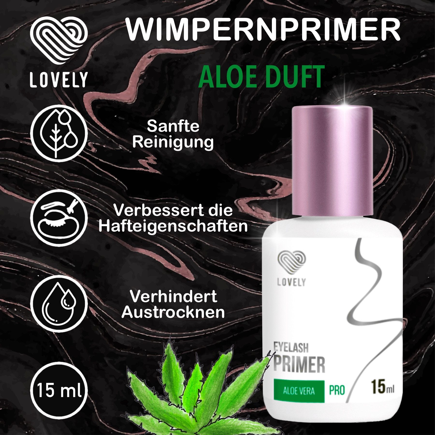 Lovely Wimpernkleber Wimpernverlängerung Primer Wimpern Extension Haftvermittler – Bild 3 von 5