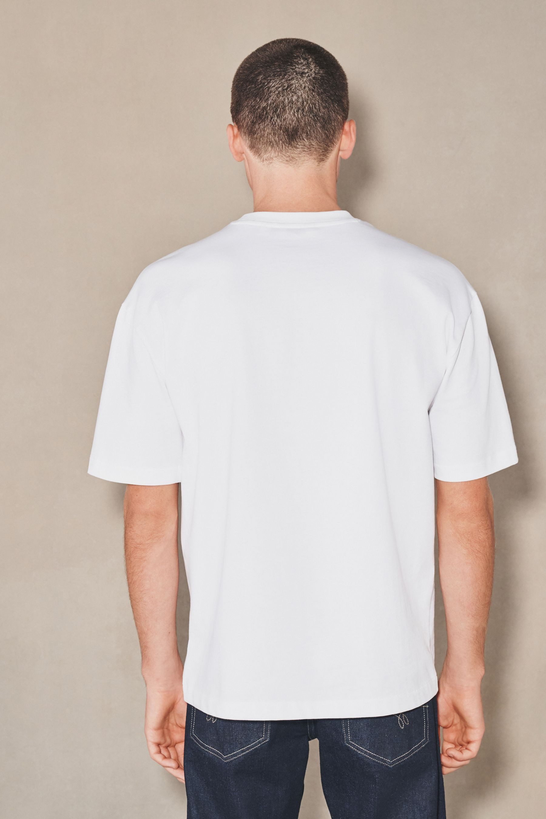 Next T-Shirt EDIT strukturiertes, kastiges T-Shirt (1-tlg)