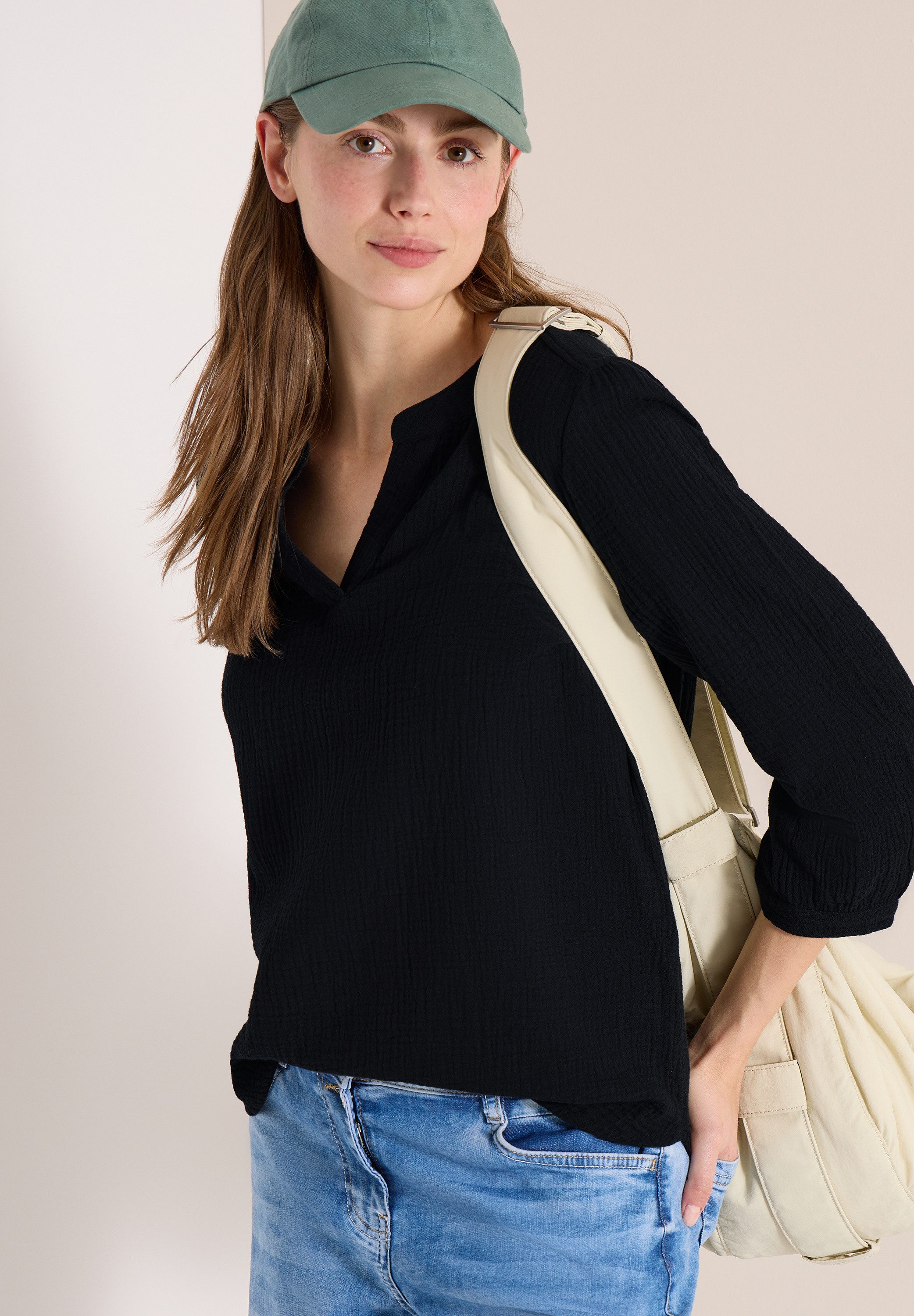 CECIL Klassische Bluse mit 3/4 Ärmeln