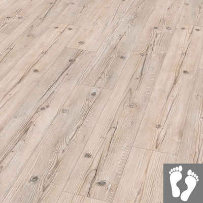EGGER Korklaminat »Comfort EHC010 Sonnberg Fichte«, Korkboden in Holzoptik, Bodenbelag: warm & leise, 8mm, 1,995m² - nachhaltiger Fußboden - hellbraun