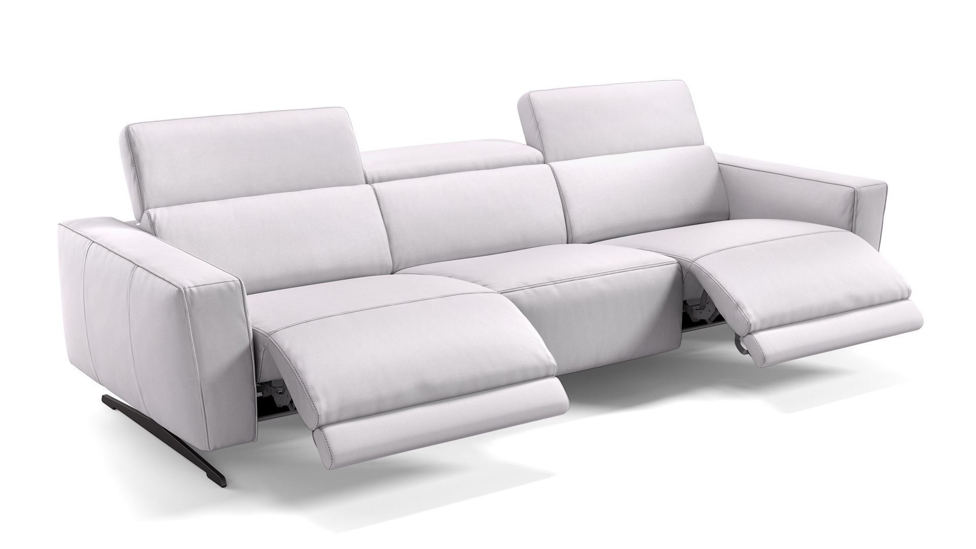 Sofanella 3-Sitzer Leder ALESSO, Relaxcouch, Designersofa, Designer Sofa, 3er Couch, Sofagarnitur