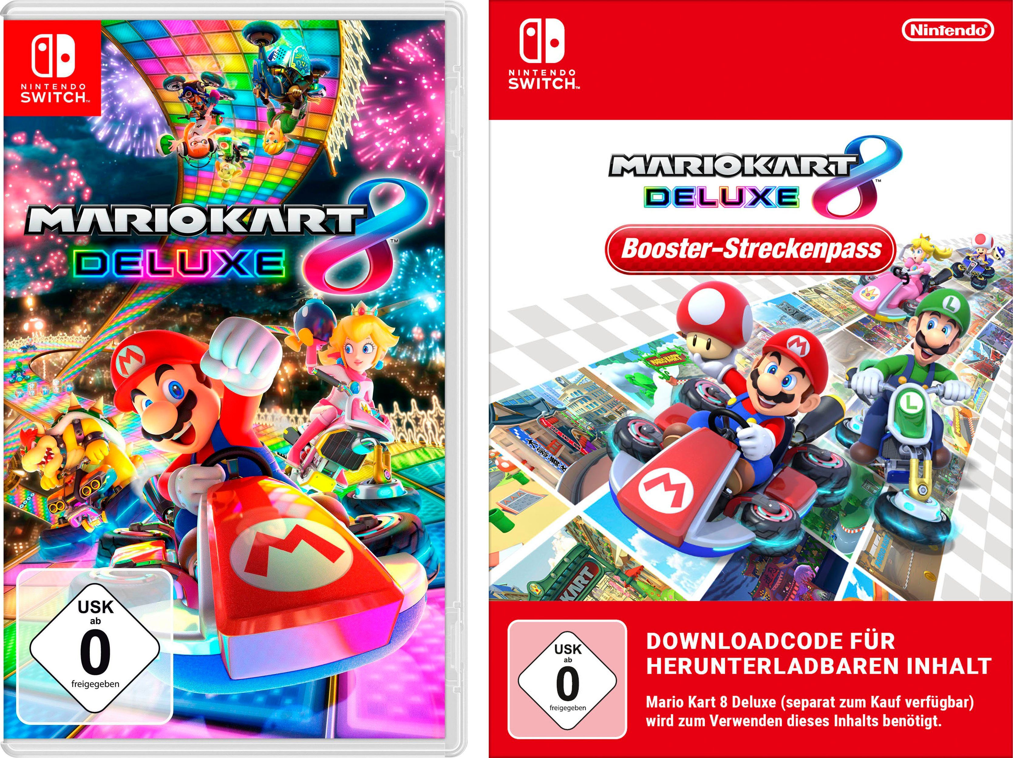 inkl. Switch, 8 Deluxe Nintendo Booster-Streckenpass Kart Mario