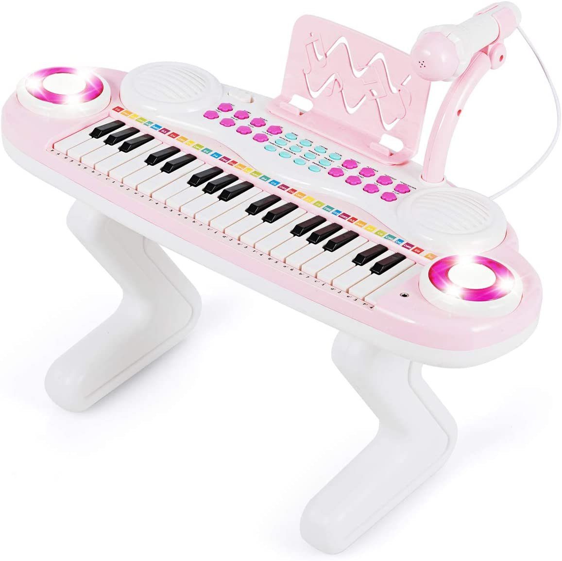 COSTWAY Spielzeug-Musikinstrument »37 Tasten Kinder Keyboard,  Klaviertastatur, elektronisch Klavier Spielzeug«, mit Licht & Ständer &  Aufnahme- und Abspiel-Funktion online kaufen | OTTO