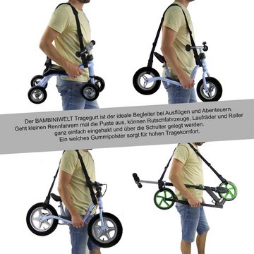 BambiniWelt by Rafael K. Laufradtasche Schultergurt Tragegurt Schulterpolster für Dreirad Laufrad Roller