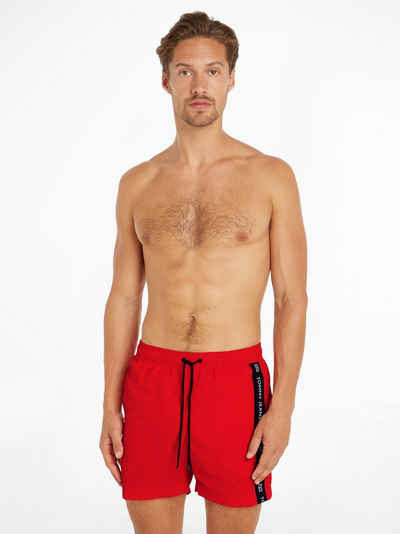 Tommy Hilfiger Swimwear Badeshorts SF MEDIUM DRAWSTRING SIDE TAPE mit Logo-Tapes