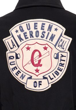 QueenKerosin Collegejacke Queen of Liberty aus Fein-Cord