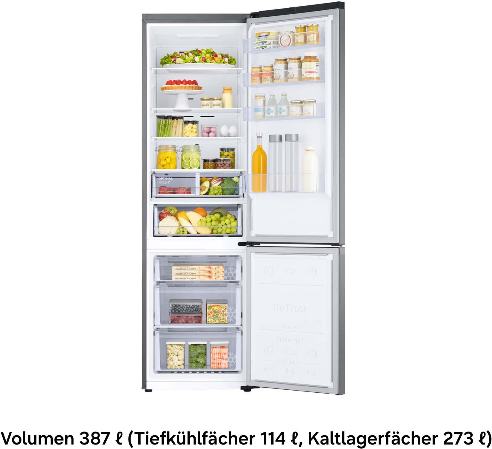 Samsung Kühl-/Gefrierkombination 7300A Serie RB38C607AS9, 203 cm hoch, 59,5 cm breit, No Frost+, SpaceMax, Wifi & AI Energy Mode