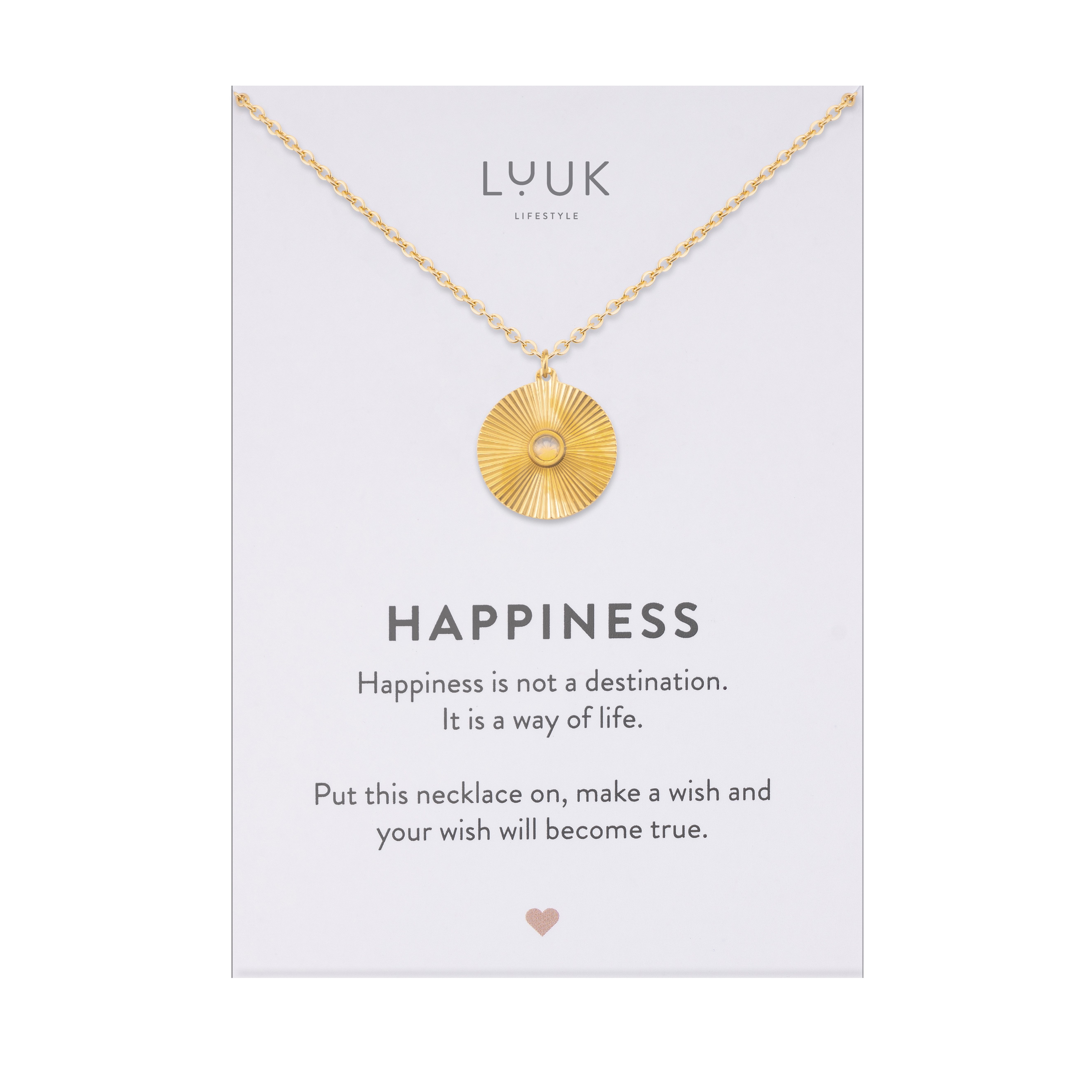LUUK LIFESTYLE Kette mit Anhänger Geriffelte günstig online kaufen