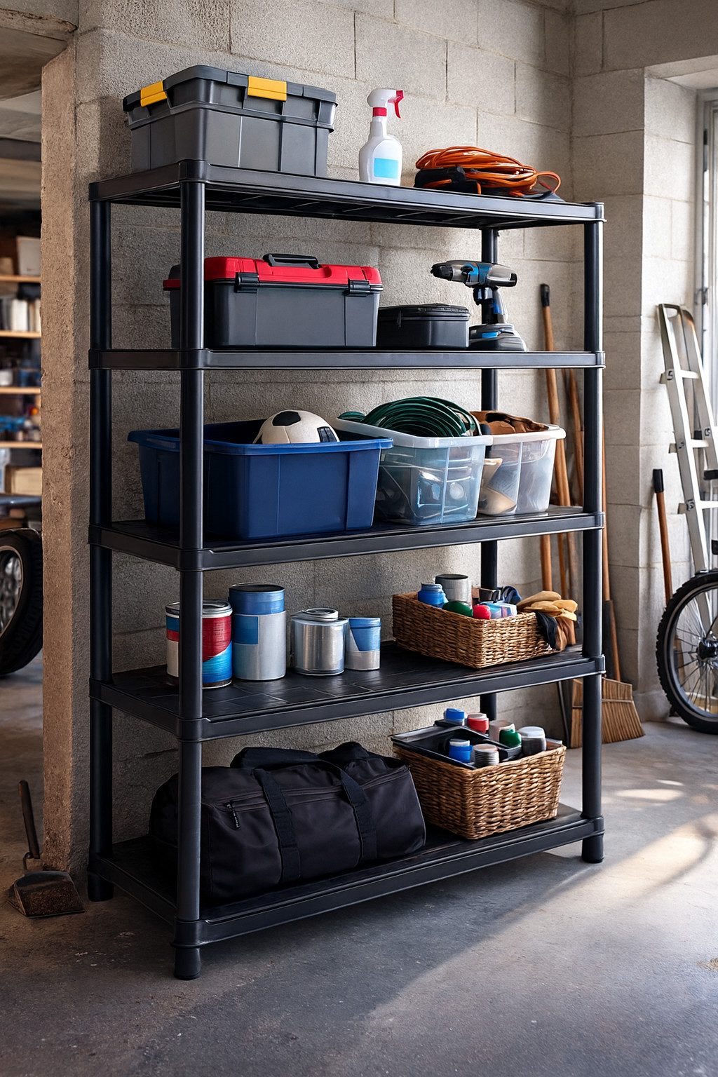 ONDIS24 Schwerlastregal Steckregal Kunststoffregal 120 cm bis 60 kg pro Bod günstig online kaufen