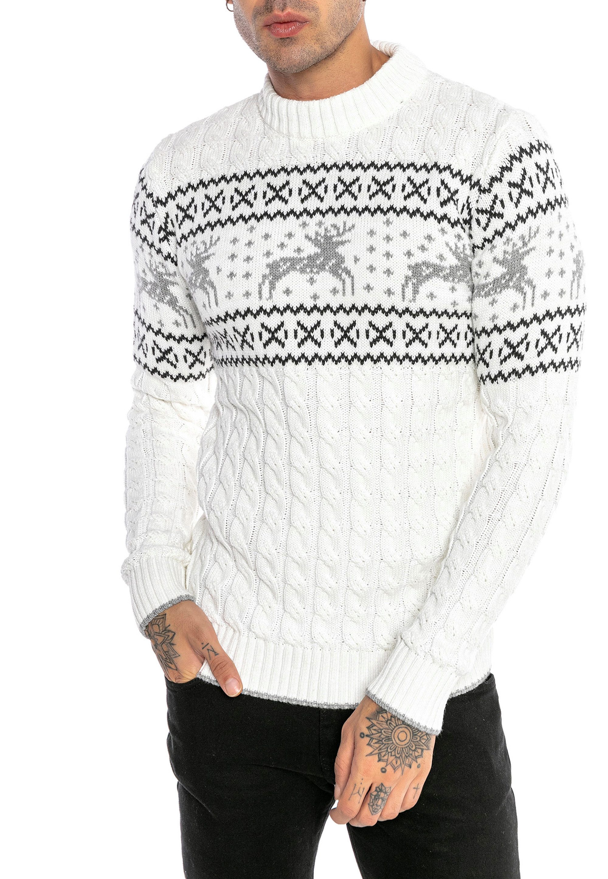 RedBridge Strickpullover mit winterlichem Norwegermuster – günstig online kaufen