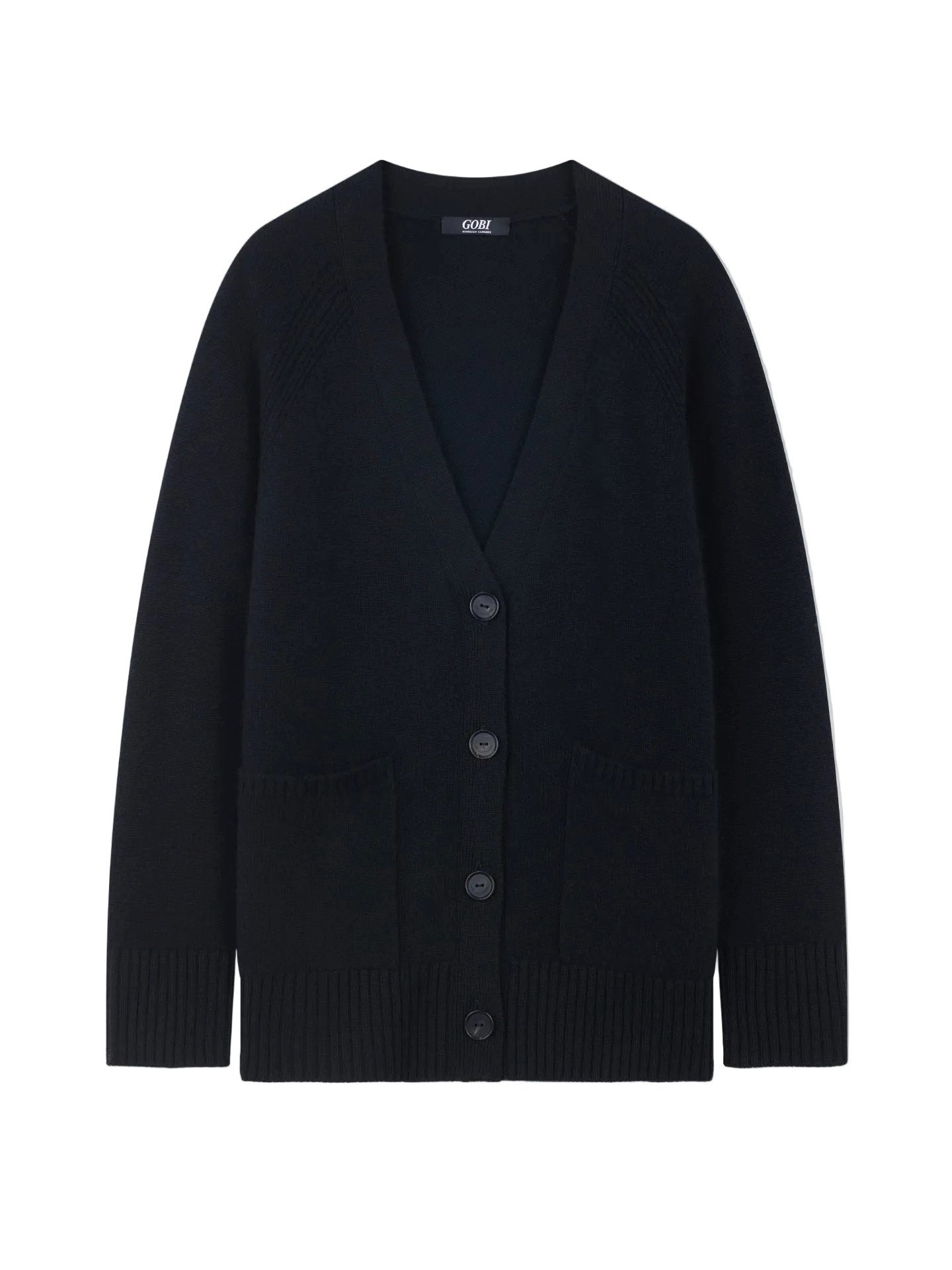 GOBI Cashmere Cardigan Lockerer Kaschmir-Cardigan mit Knöpfen