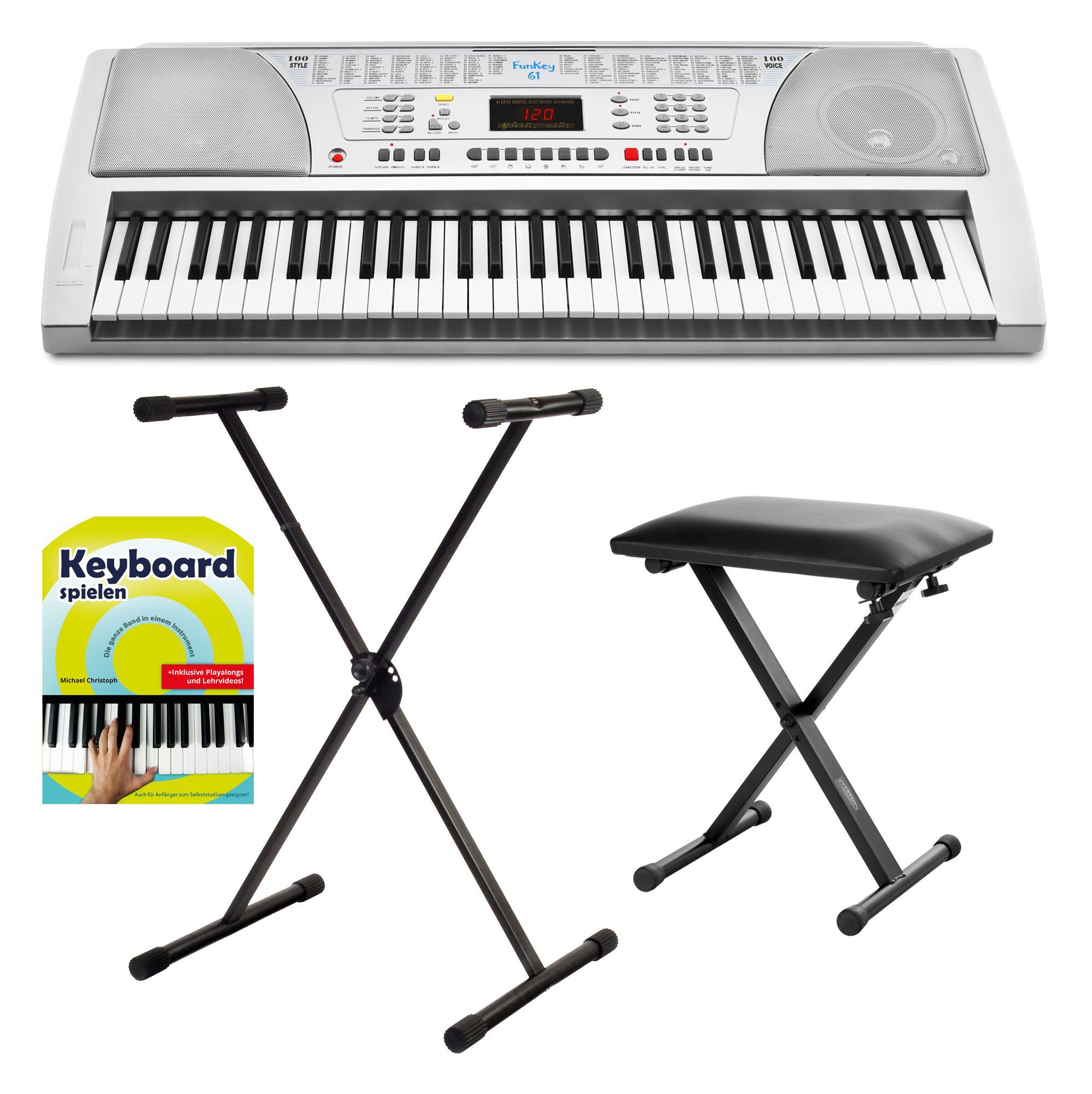Home-Keyboard FK-61 - 61 Tasten Einsteiger-Keyboard