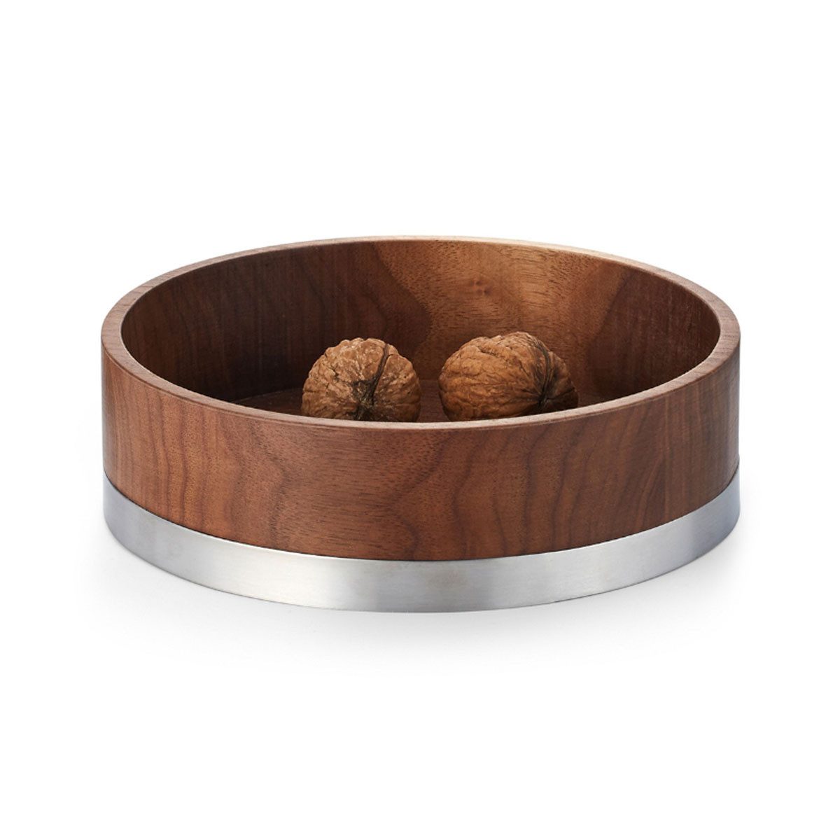 Philippi Design Dekoschale Philippi Julie Dekoschale aus Wallnuss Holz, Ø: 15 cm, H: 4 cm
