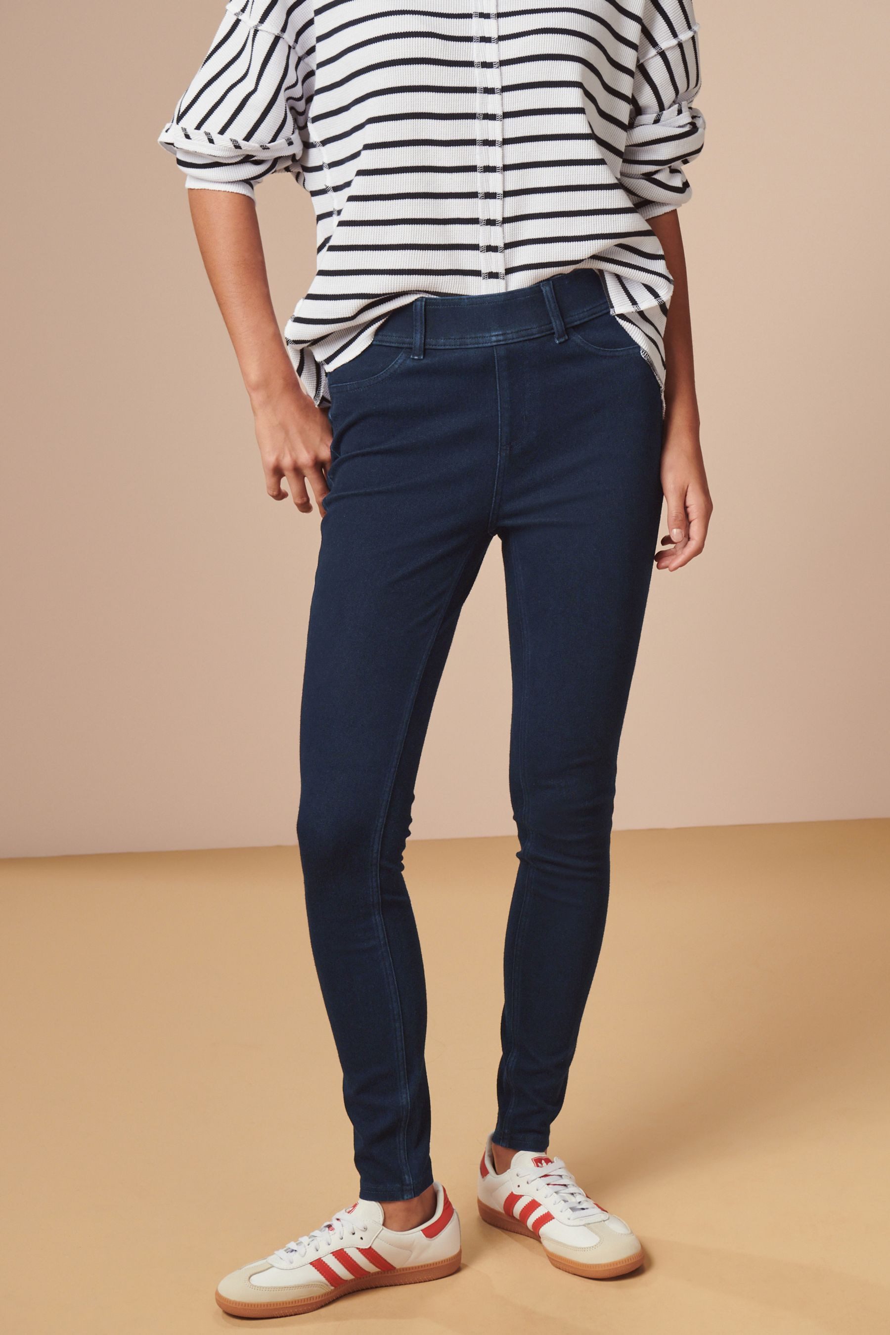 Next Jeansleggings Denim-Leggings aus Jersey, Petite-Größe günstig online kaufen
