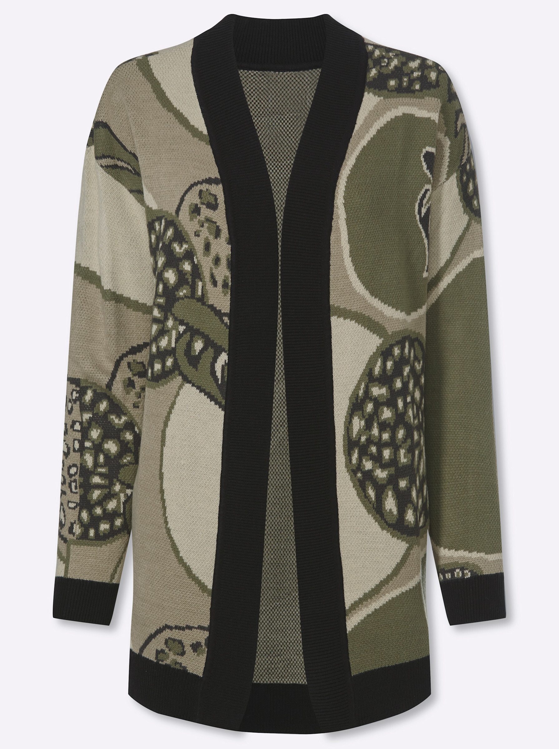 Strickjacke Strickjacke Langarm Jacquard