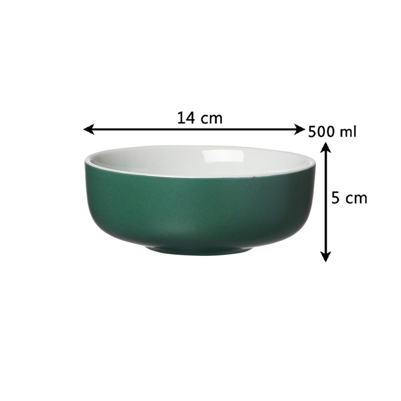 Kombiservice Keramik Breker Brunchset (12-tlg), Jasper & Ritzenhoff Set grün 12er