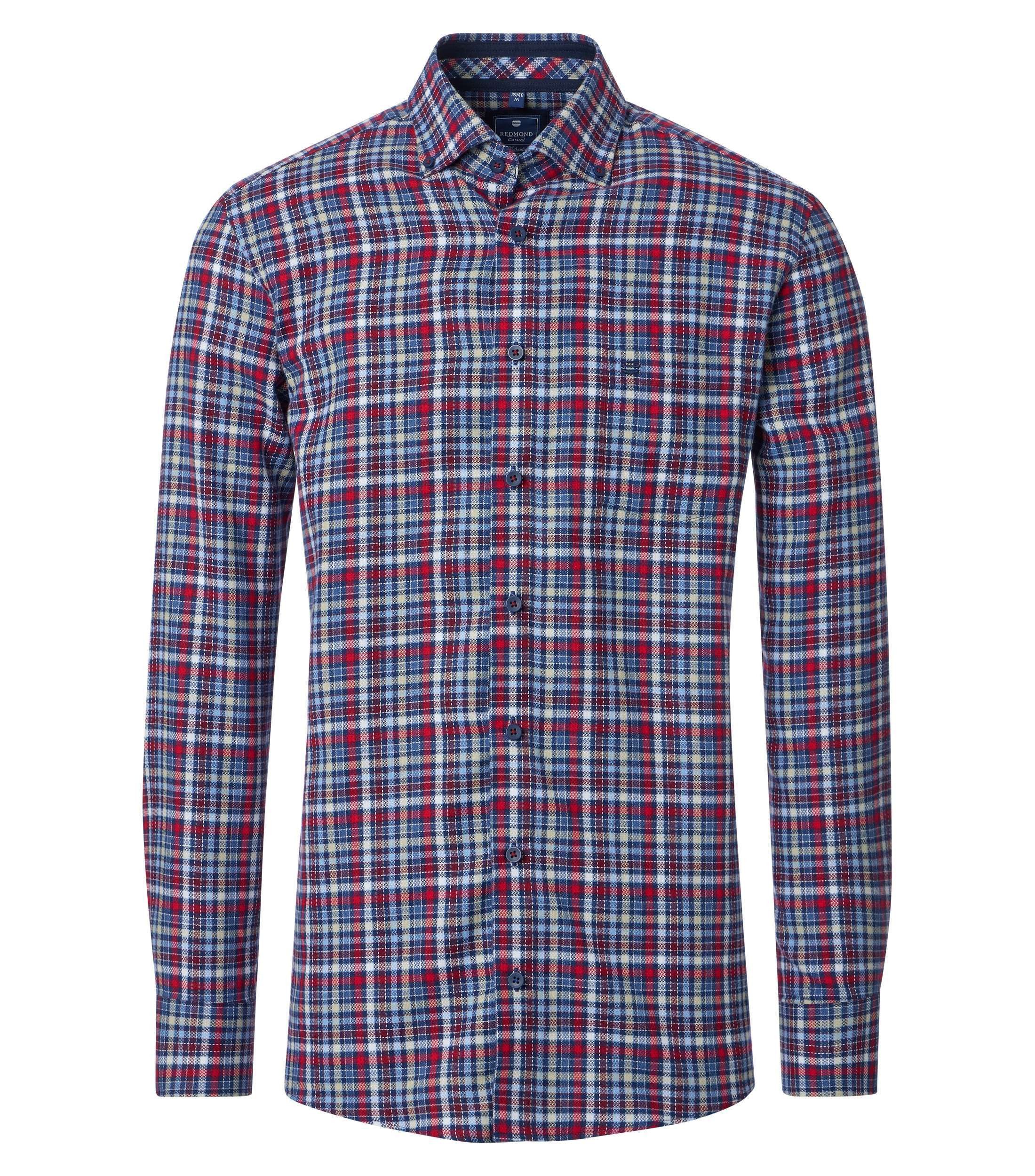 Langarmhemd kariert Comfort Fit