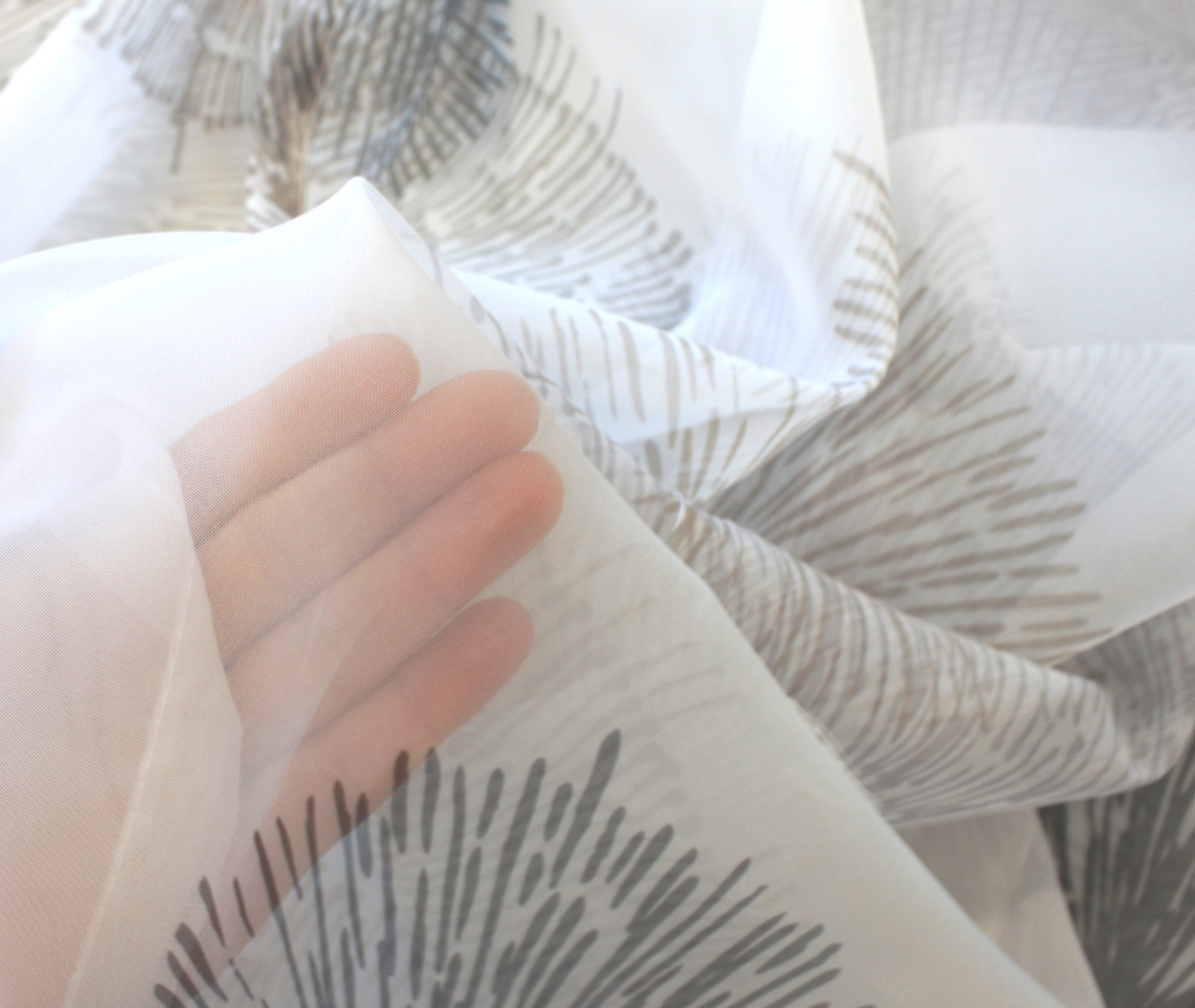 HOME WOHNIDEEN Vorhang RAWLINS (1 St), Kräuselband, transparent, Microfaser günstig online kaufen