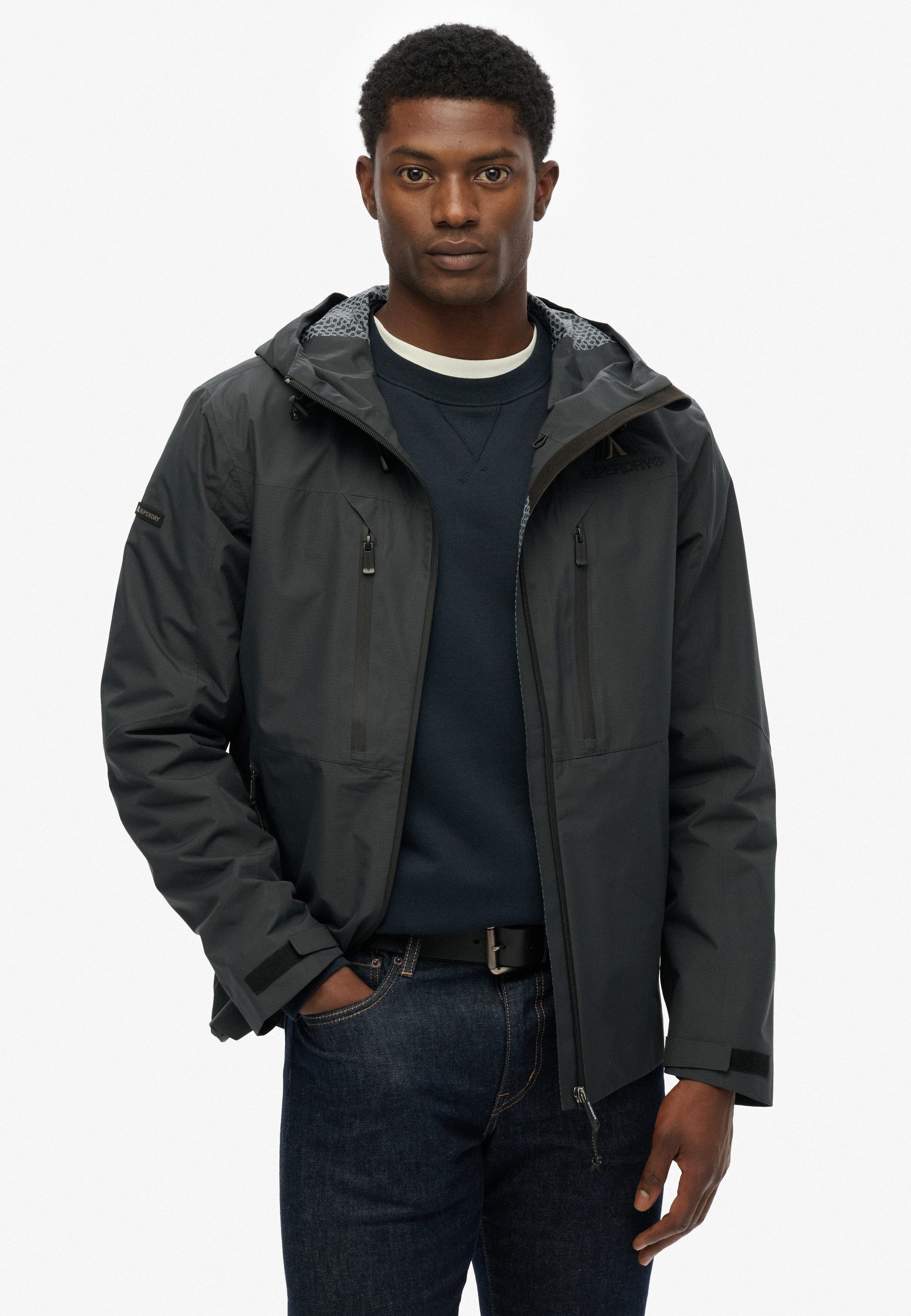 Superdry Outdoorjacke WATERPROOF JACKET Wasserdicht (Säule wird nachgereich günstig online kaufen