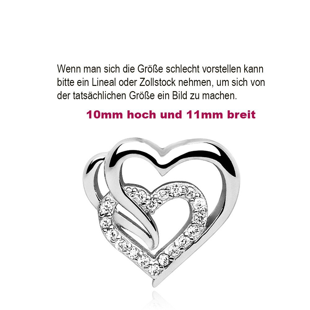 Limana Paar Ohrstecker Herz Ohrringe 925 Sterling Silber Herzohrringe für jeden Tag (inkl. Geschenkdose), Liebesgeschenk Liebe Geschenk für Frauen Damen Freundin Ehefrau Oma