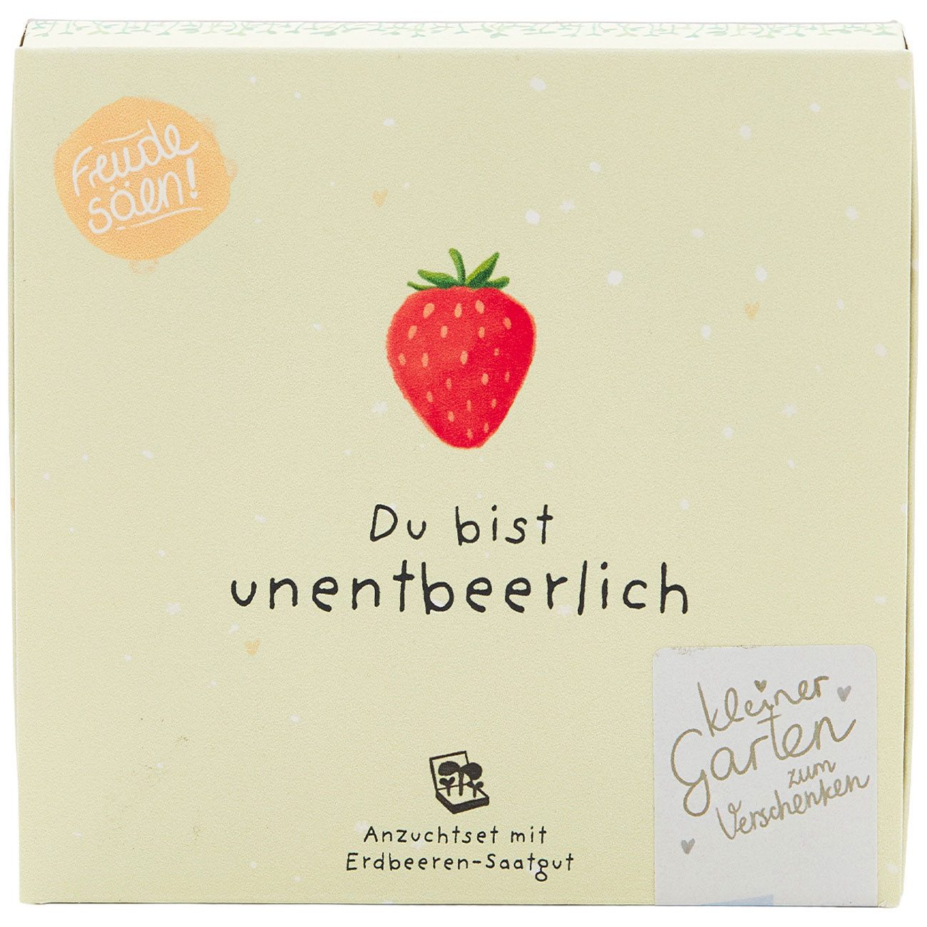 Die Stadtgärtner Beetpflanze Erdbeeren-Set "Du bist unentbeerlich" – Geschenk & Dankeschön, Aus der Saat wachsen süsse Erdbeeren