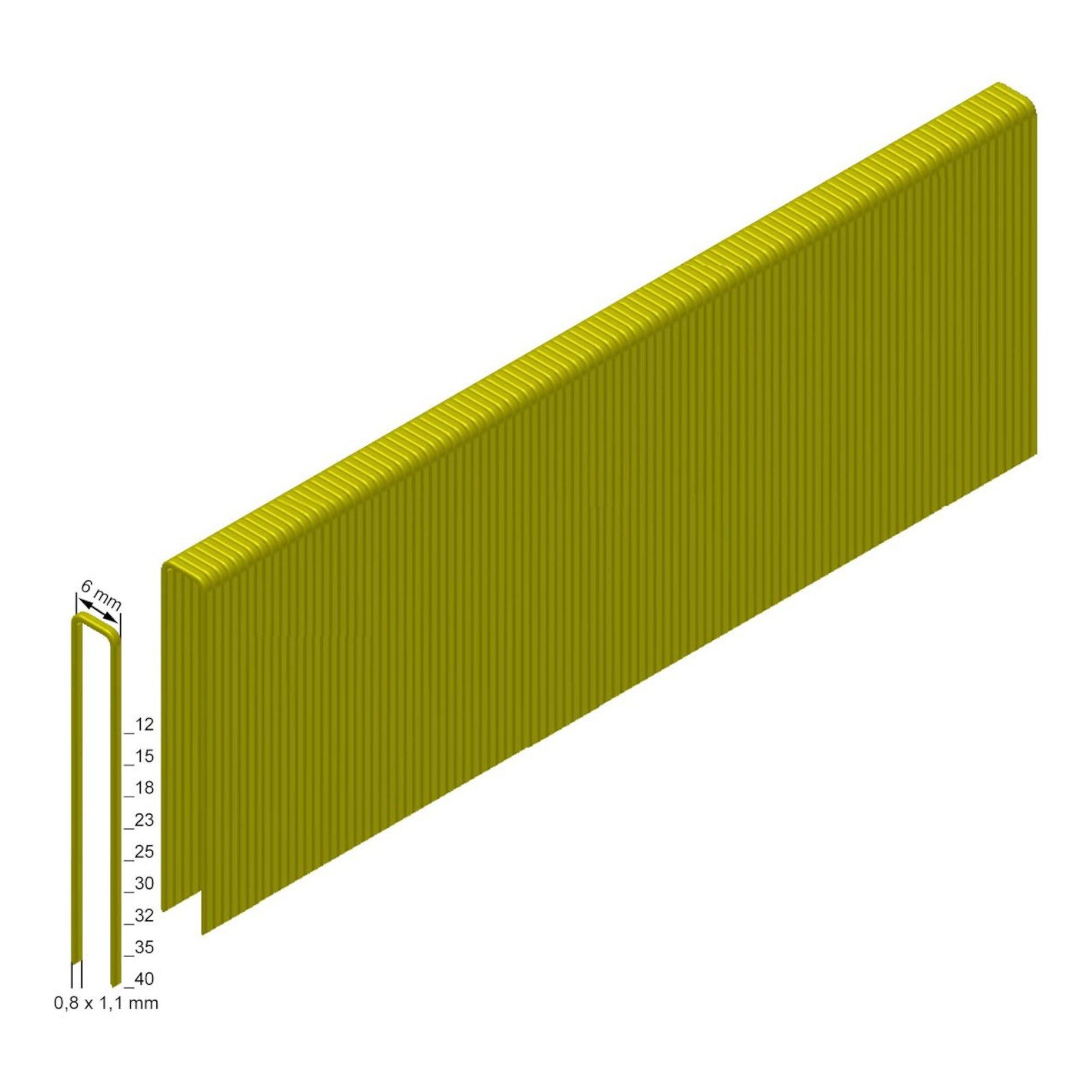Prebena Krampen PROFI-ES-BOX Typ E 26 / 32 / 40 mm Stahl verzinkt geharzt 7000 Stück