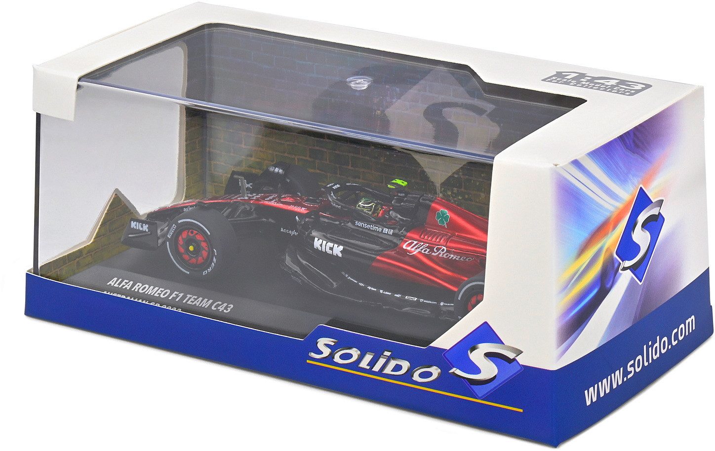 Modellauto Modellauto 1:43 Alfa Romeo Formel 1 C43 Spanish GP 2023 rot S4317902