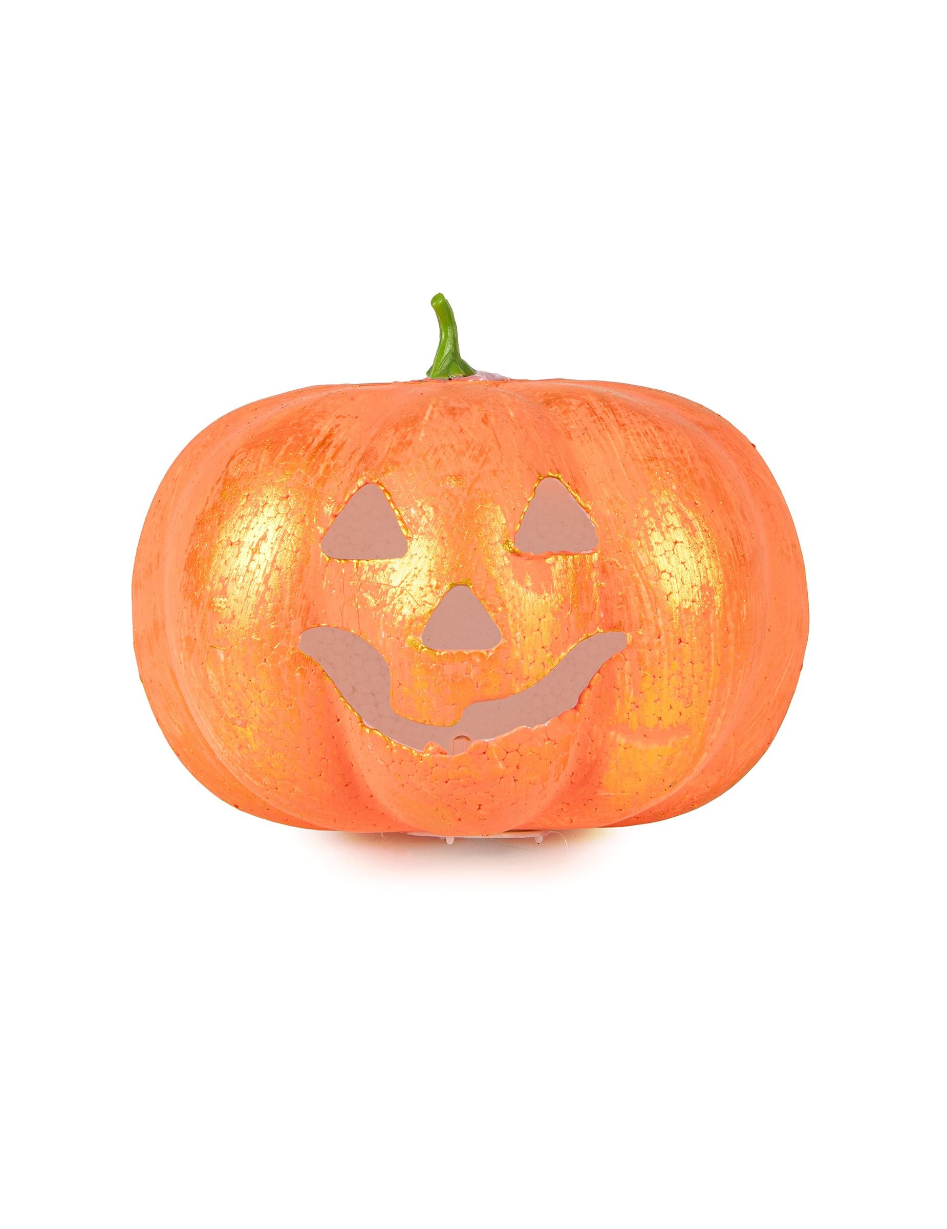 atosa Kostüm Leuchtender Kürbis Halloween-Deko in Zufallsfarbe 17 x 10 cm