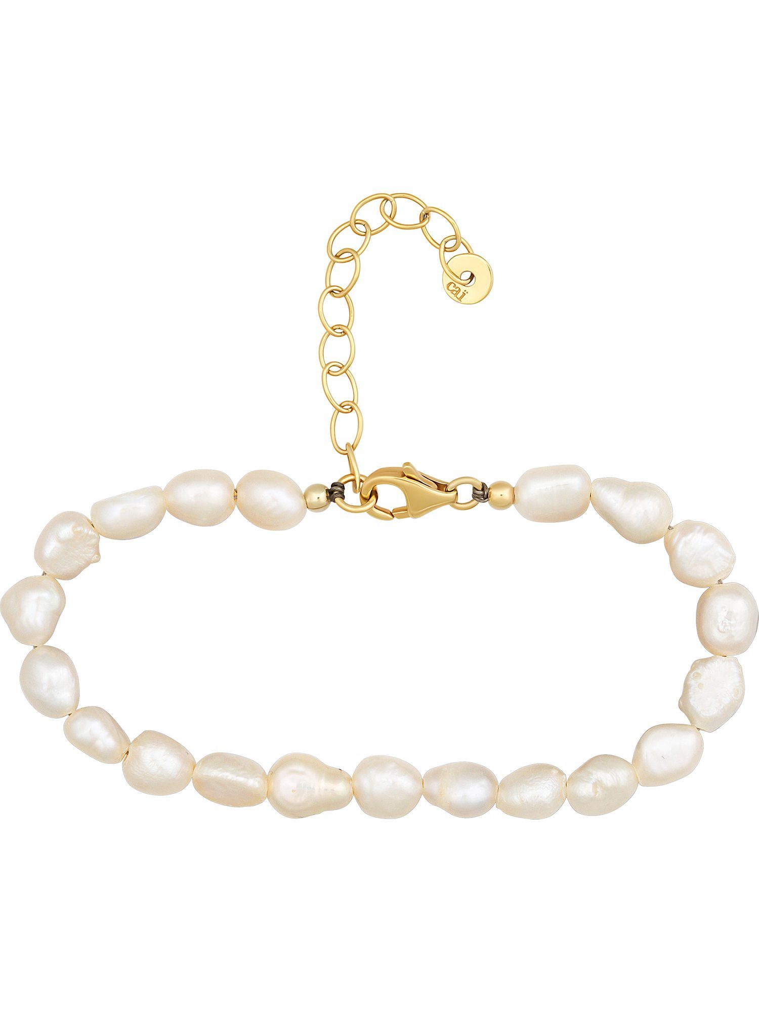 CAÏ Silberarmband Caï Damen-Armband 925er Silber Süßwasserperle, Modern