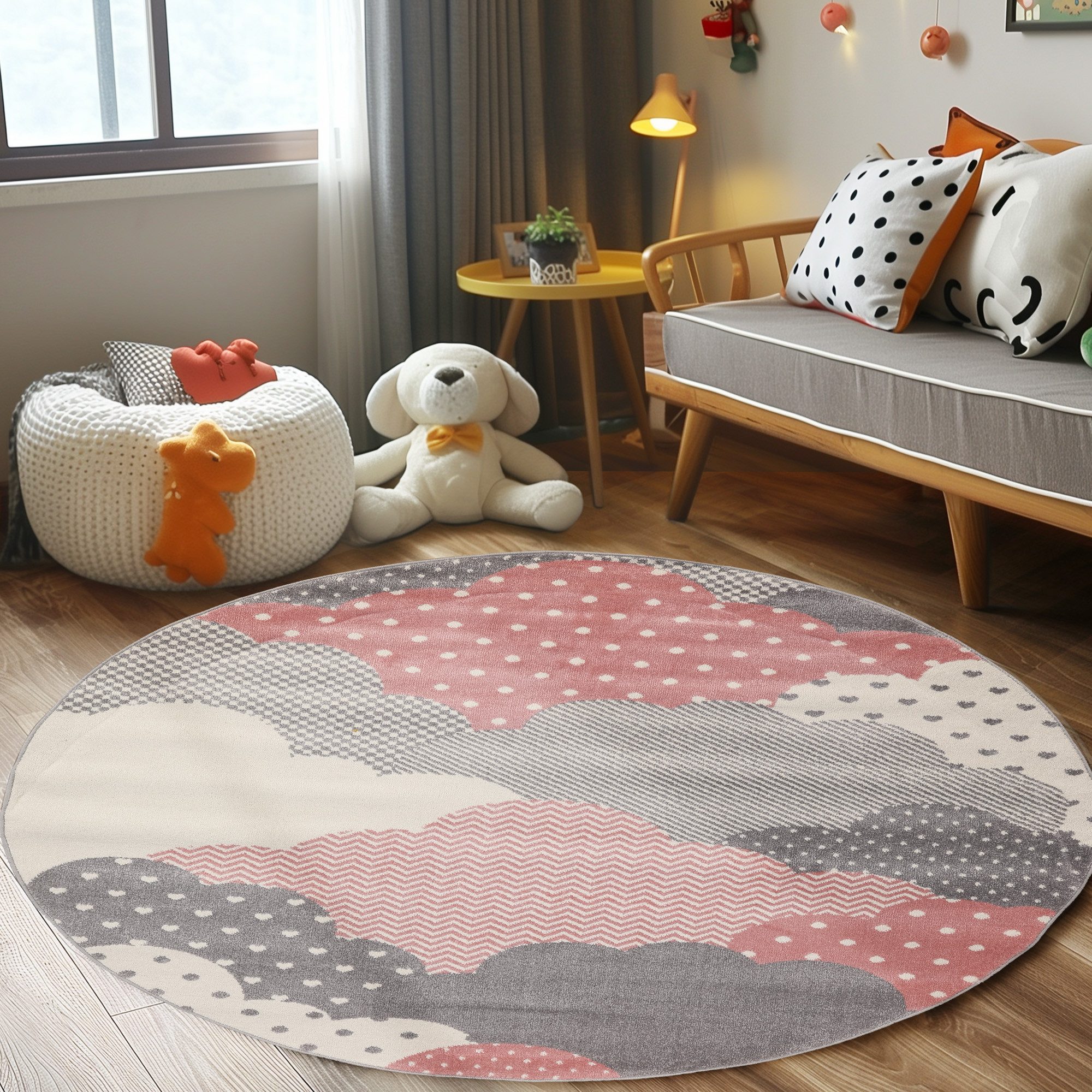 Carpettex Kinderteppich Wolken Design, Läufer, Höhe: günstig online kaufen