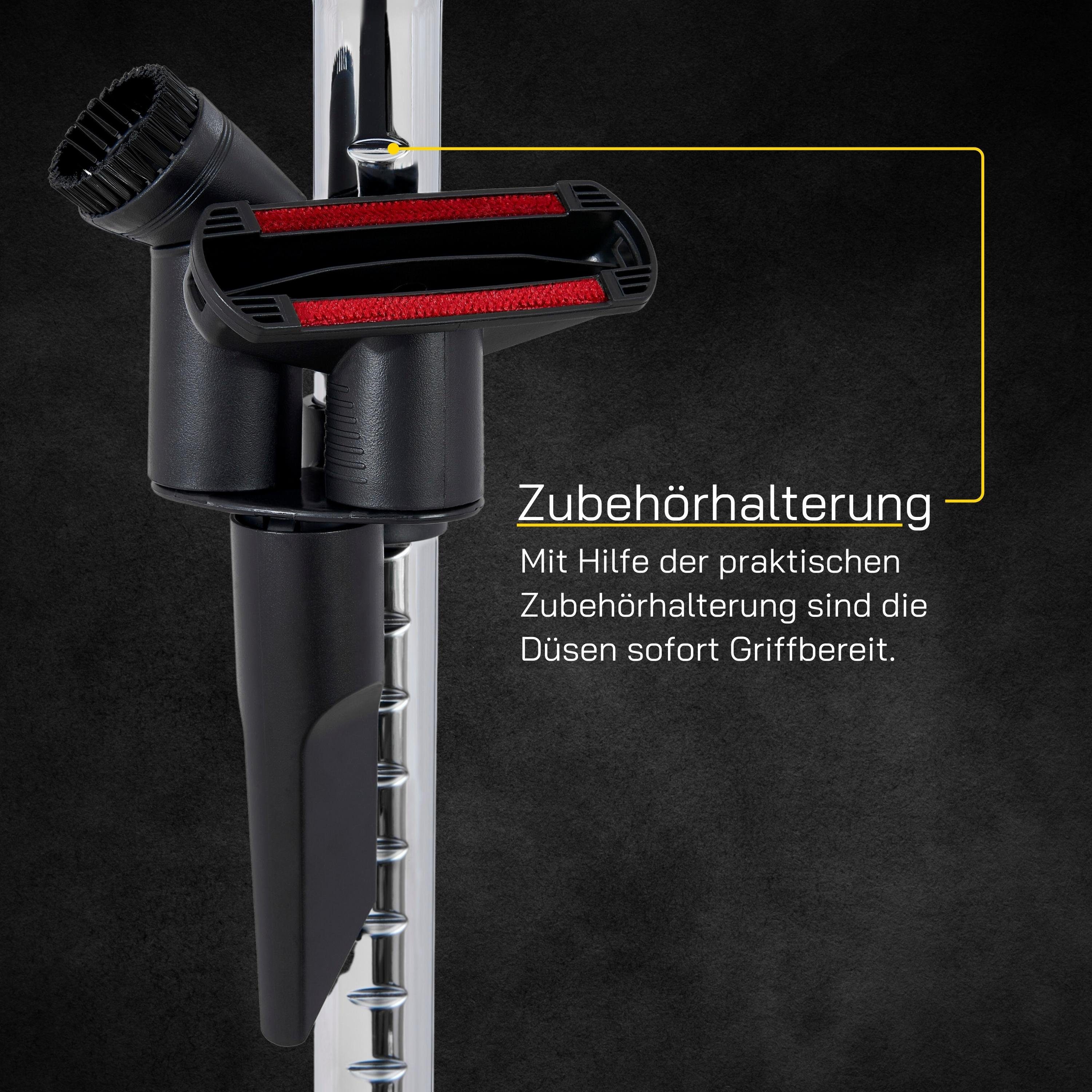 Gutfels Zyklon Hybrid Staubsauger CLEAN 3010, 850 W, Beutellos, komfortables und beutelloses Saugen und waschbarer HEPA-Filter