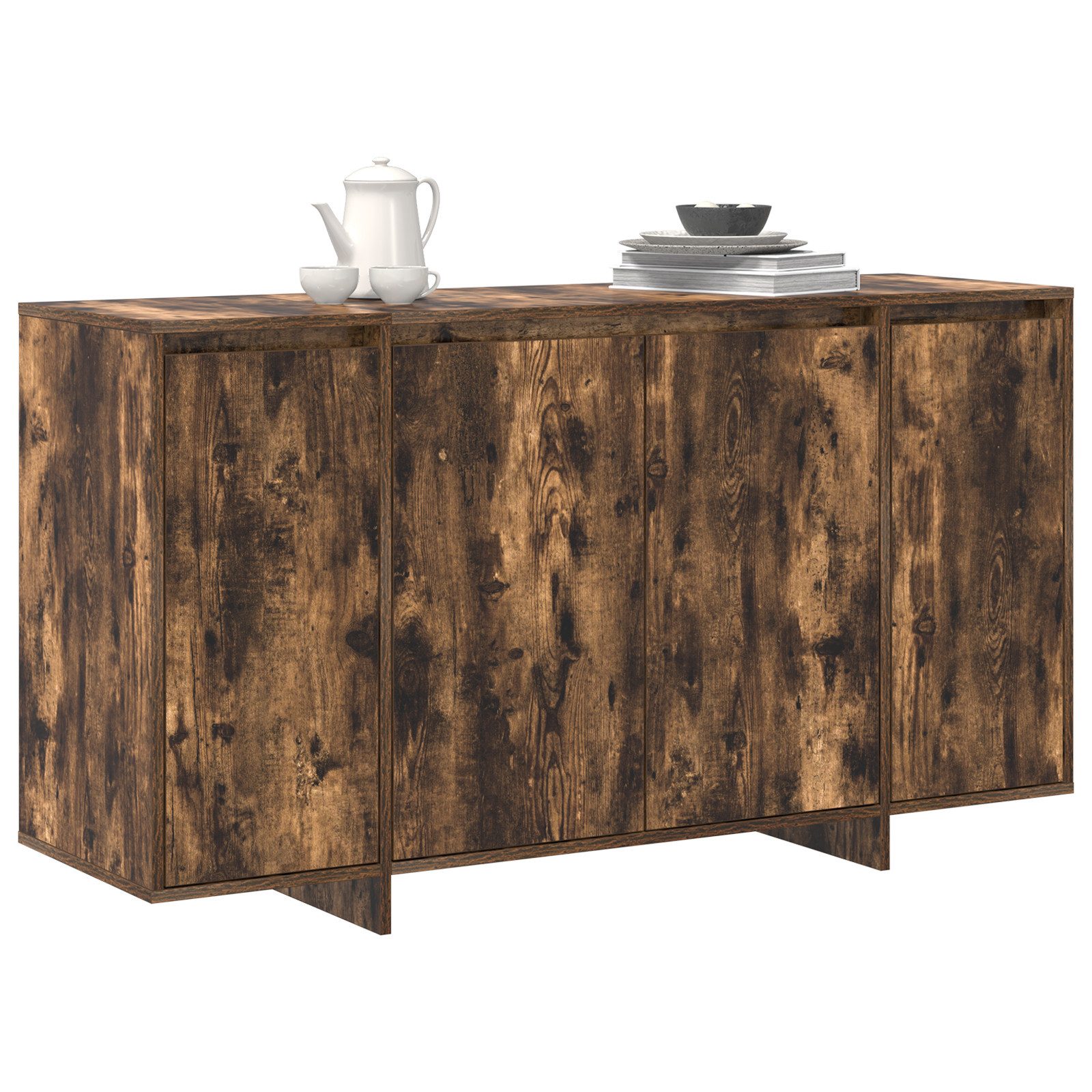 vidaXL Sideboard Geräumiges Eichen-Sideboard Geräucherte Eiche günstig online kaufen