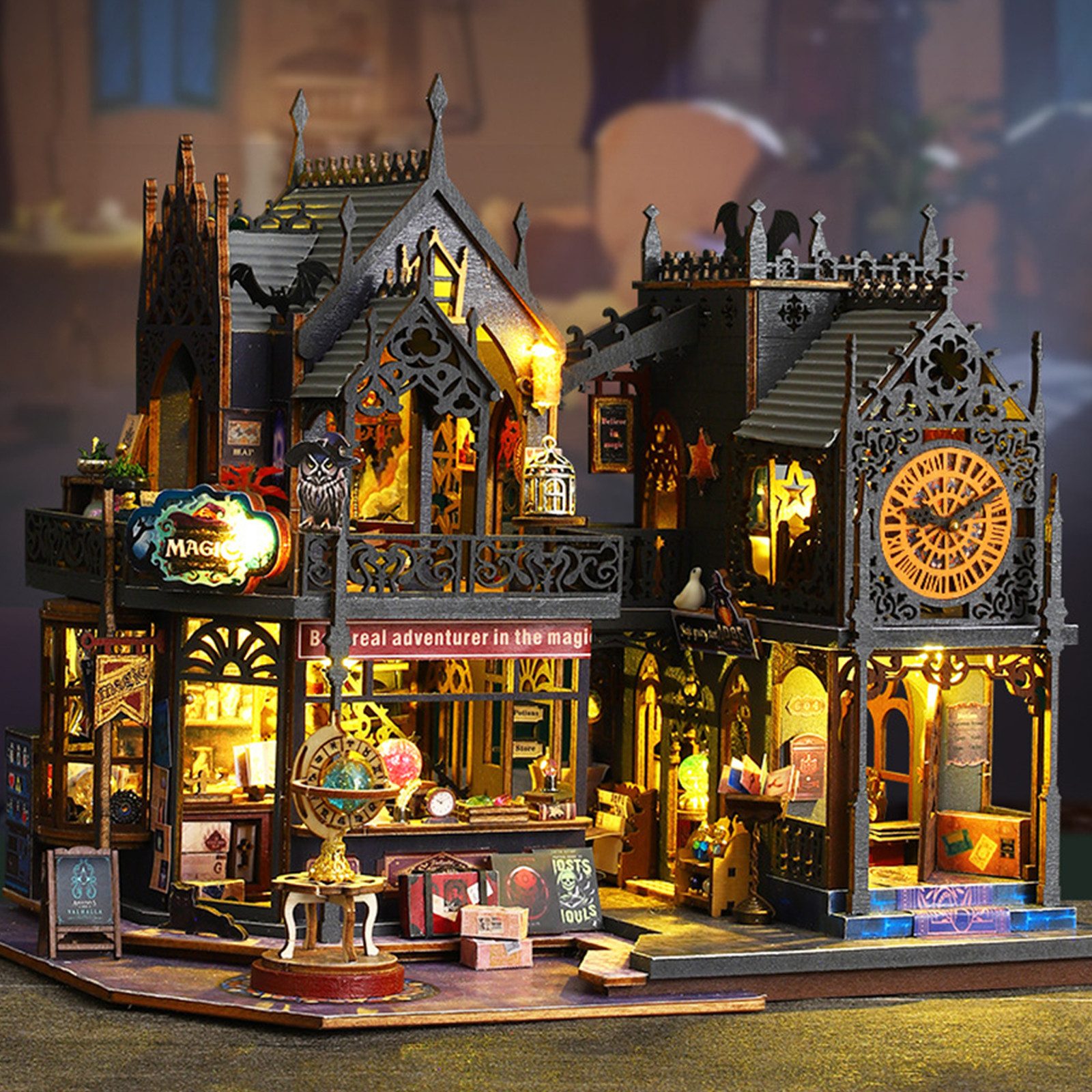 MODFU 3D-Puzzle Puppenhaus Miniatur Haus Holzbausatz günstig online kaufen