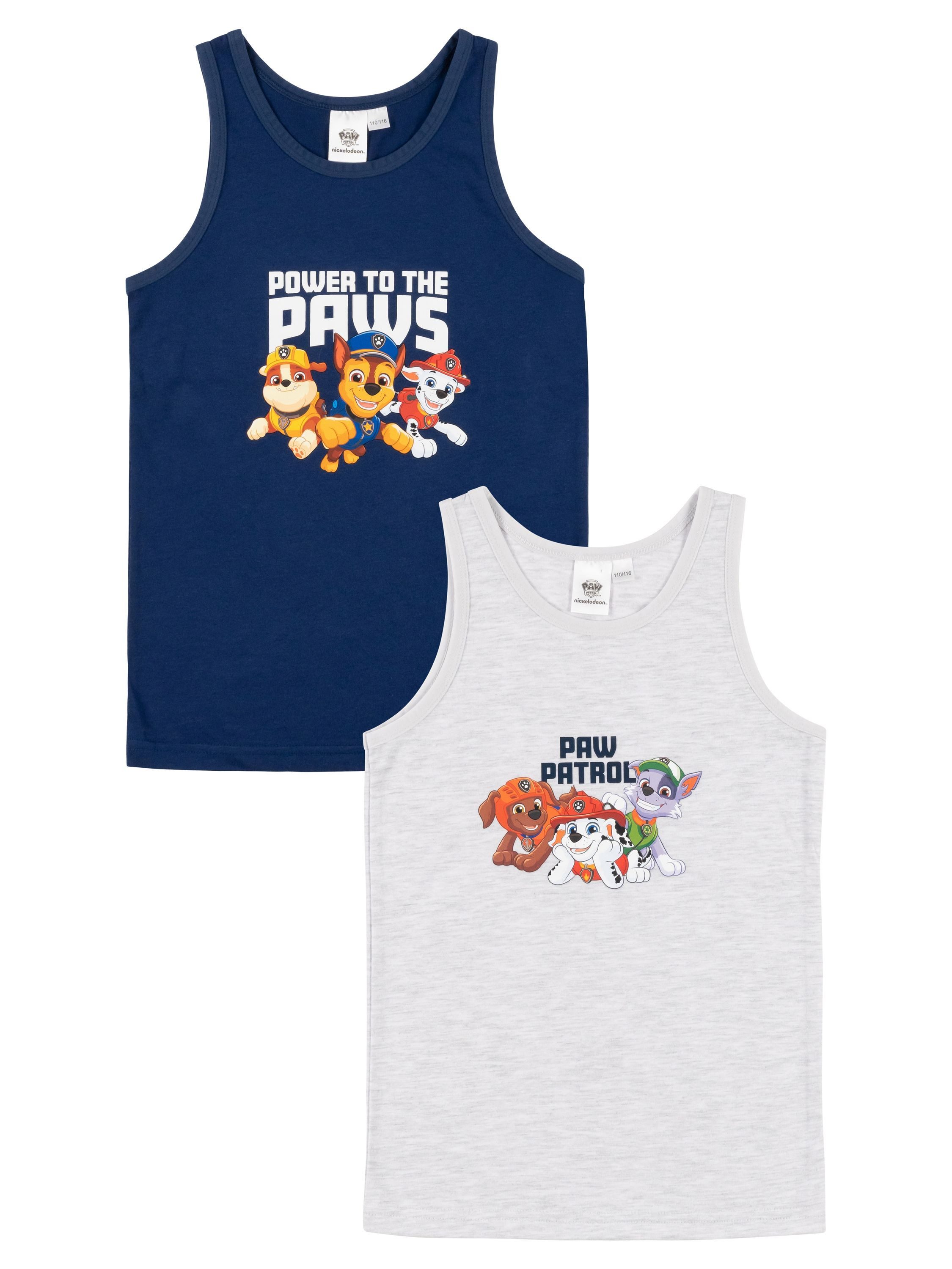 Unterhemd Paw Patrol Unterhemd Tank Top Hemdchen Unterwäsche (2er Pack)