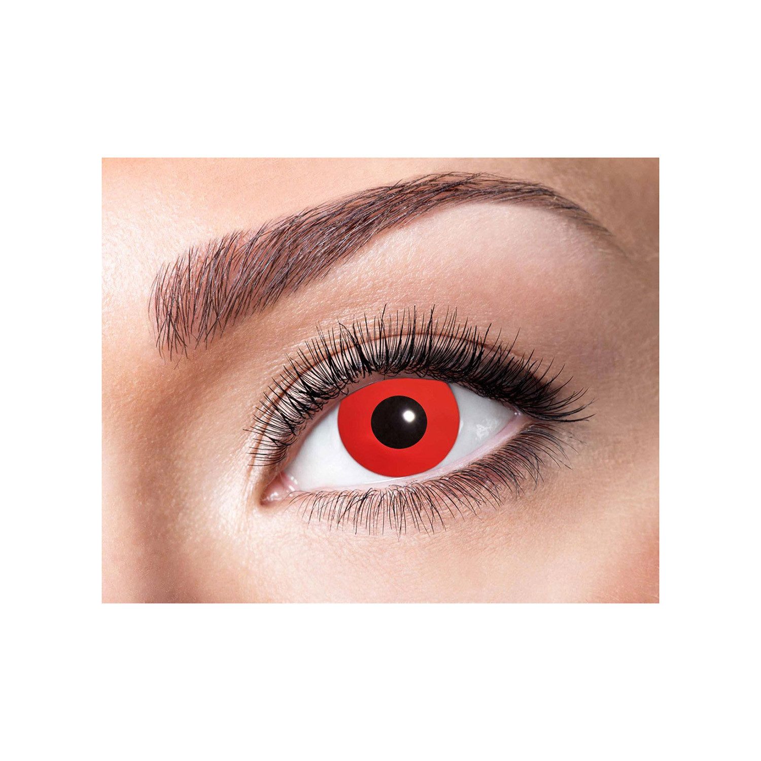 feiermeier Motivlinsen One Week Motiv Kontaktlinsen 'Roter Teufel', (w03