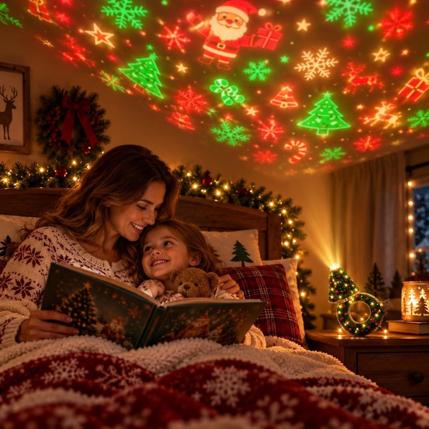 FELIXLEO LED Discolicht Weihnachtsprojektor-Licht, Plug-and-Play-HD-Weihnachtsprojektor – Bild 4 von 5