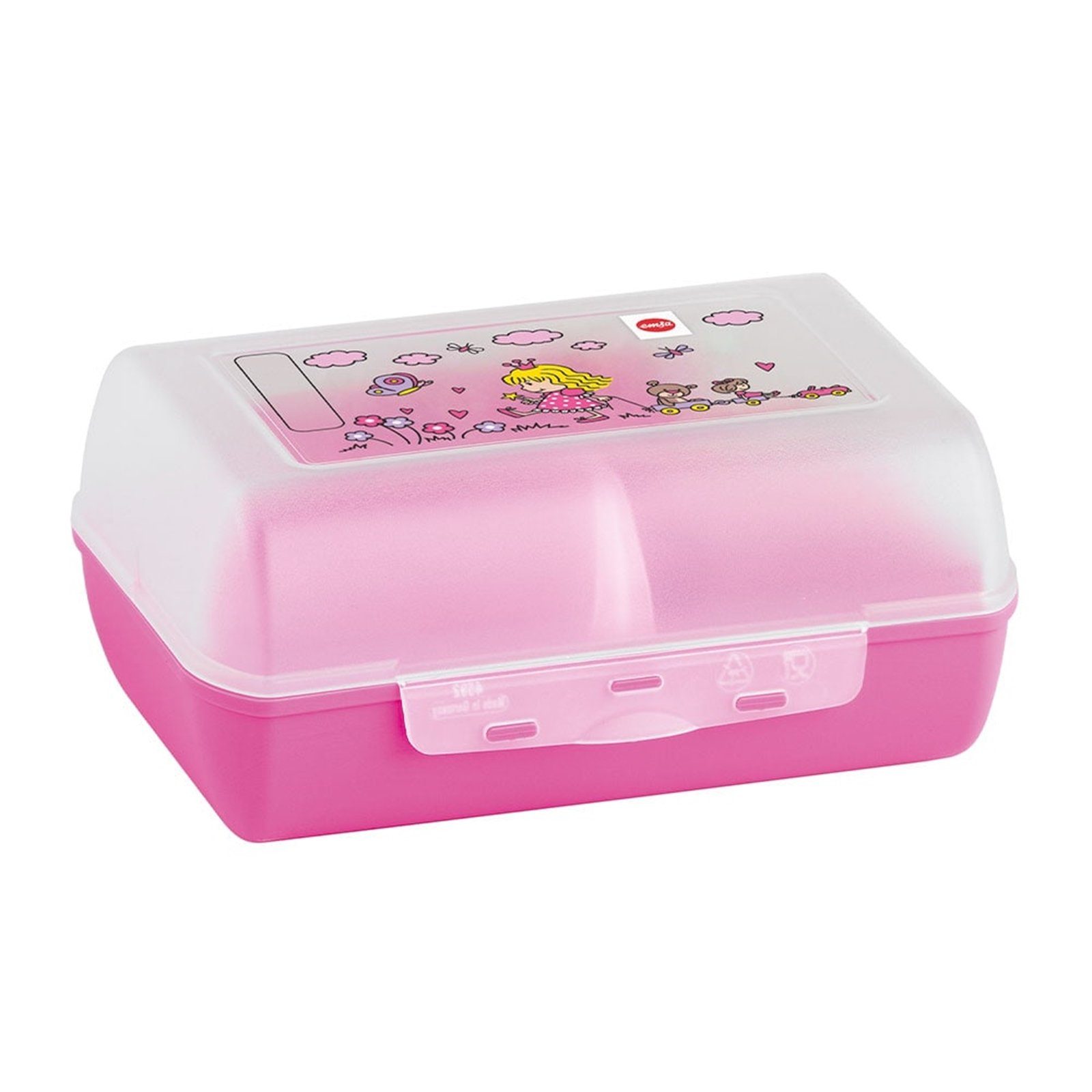 Emsa Lunchbox Brotdose Princess Variabolo, hochwertiger Kunststoff, (1 Brotdose), Clipbox Lunchbox