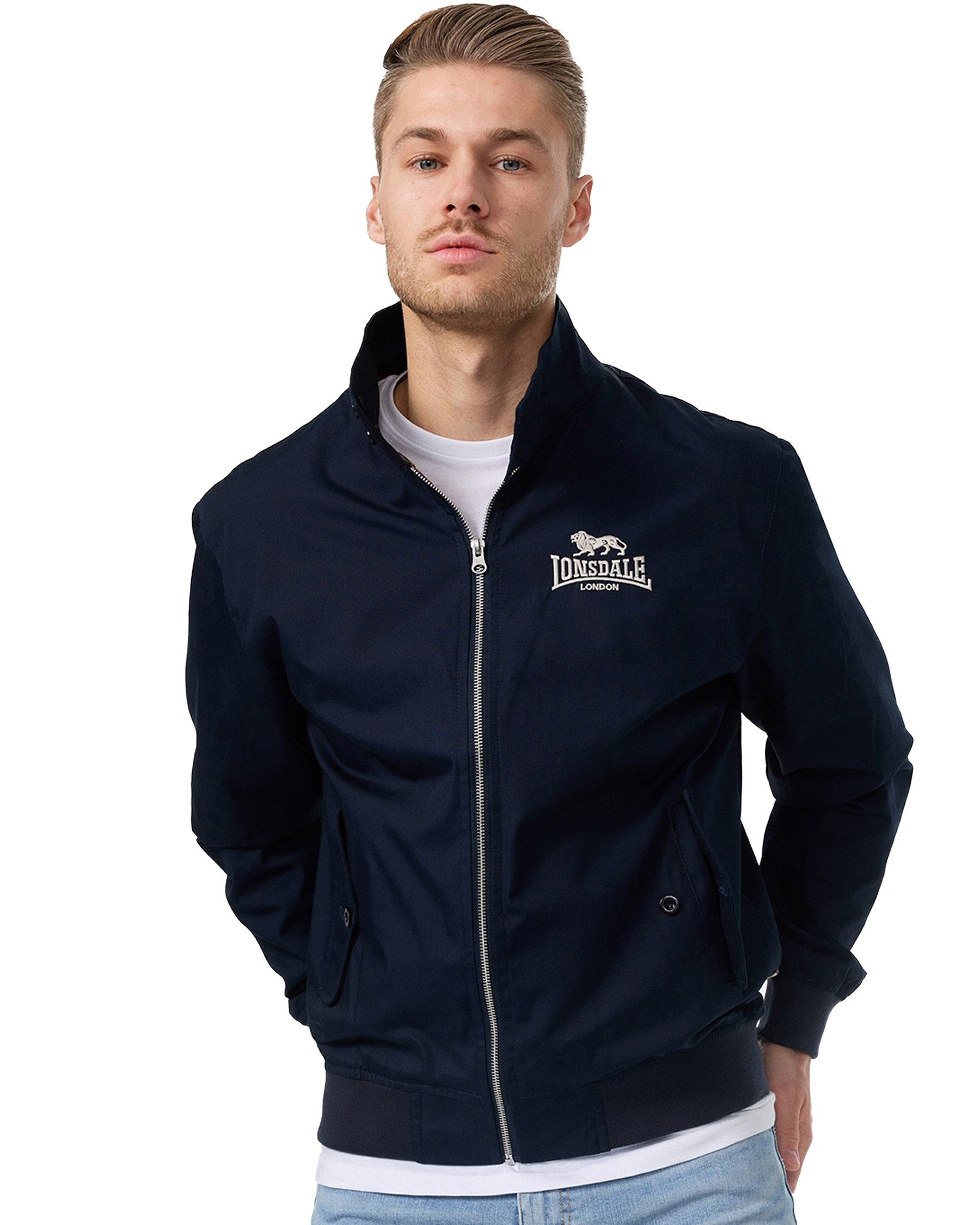 Lonsdale Blusenjacke Harrington (Packung, 1-St., 1 Jacke) Gerippter Kragen