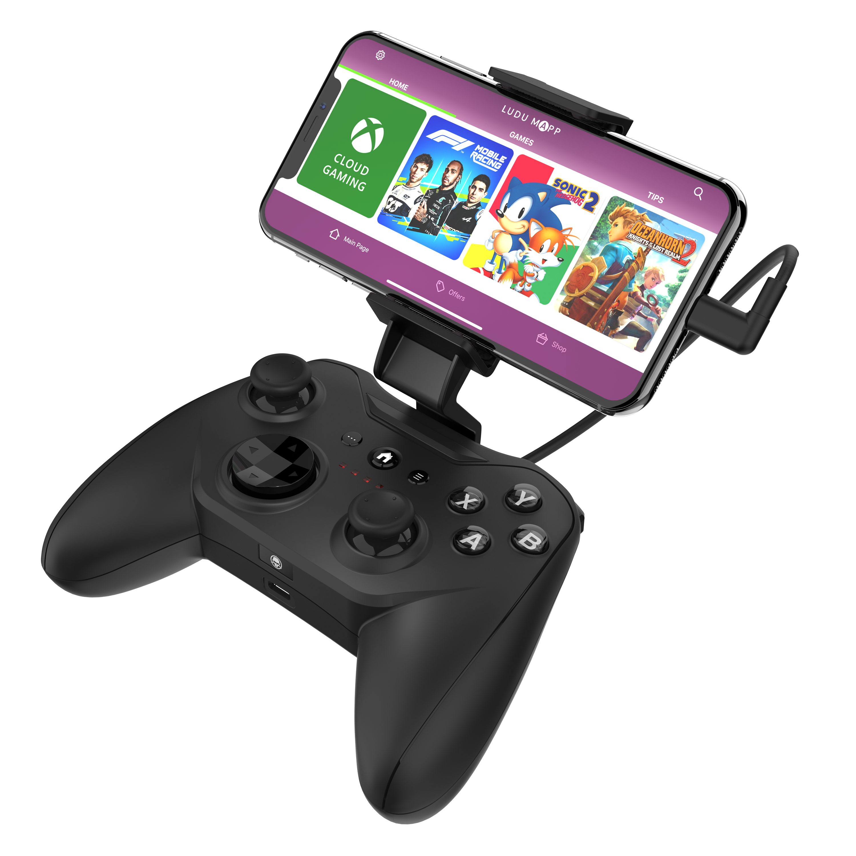 riotPWR Rotor Riot Controller für iOS 7 oder höher, Lightning-Anschluss Smartphone-Controller (Power Pass Through Charging, kabelgebunden ohne Verzögerung)