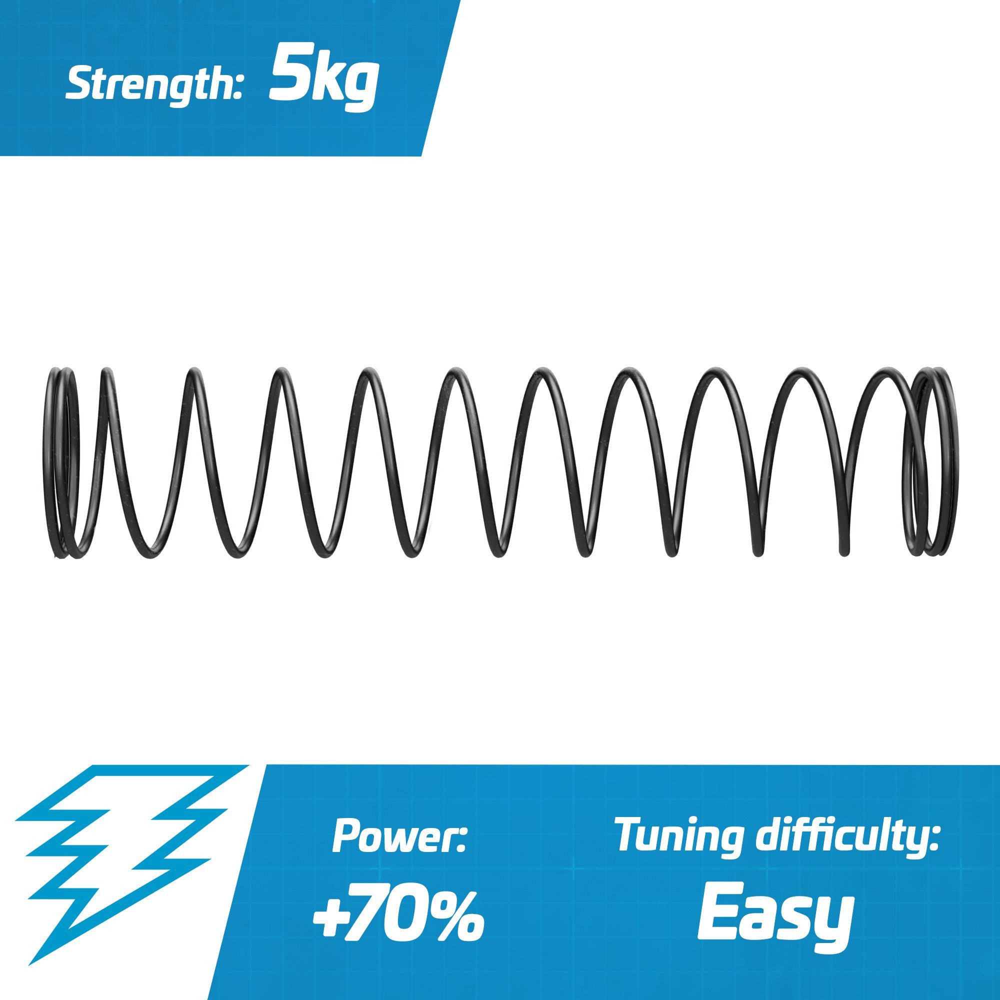 Blasterparts Blaster Tuning-Feder passend für Nerf N-Strike Raider CS-3, Mit der Blasterparts Tuning-Feder hauchst Du auch der alten Nerf N-Str