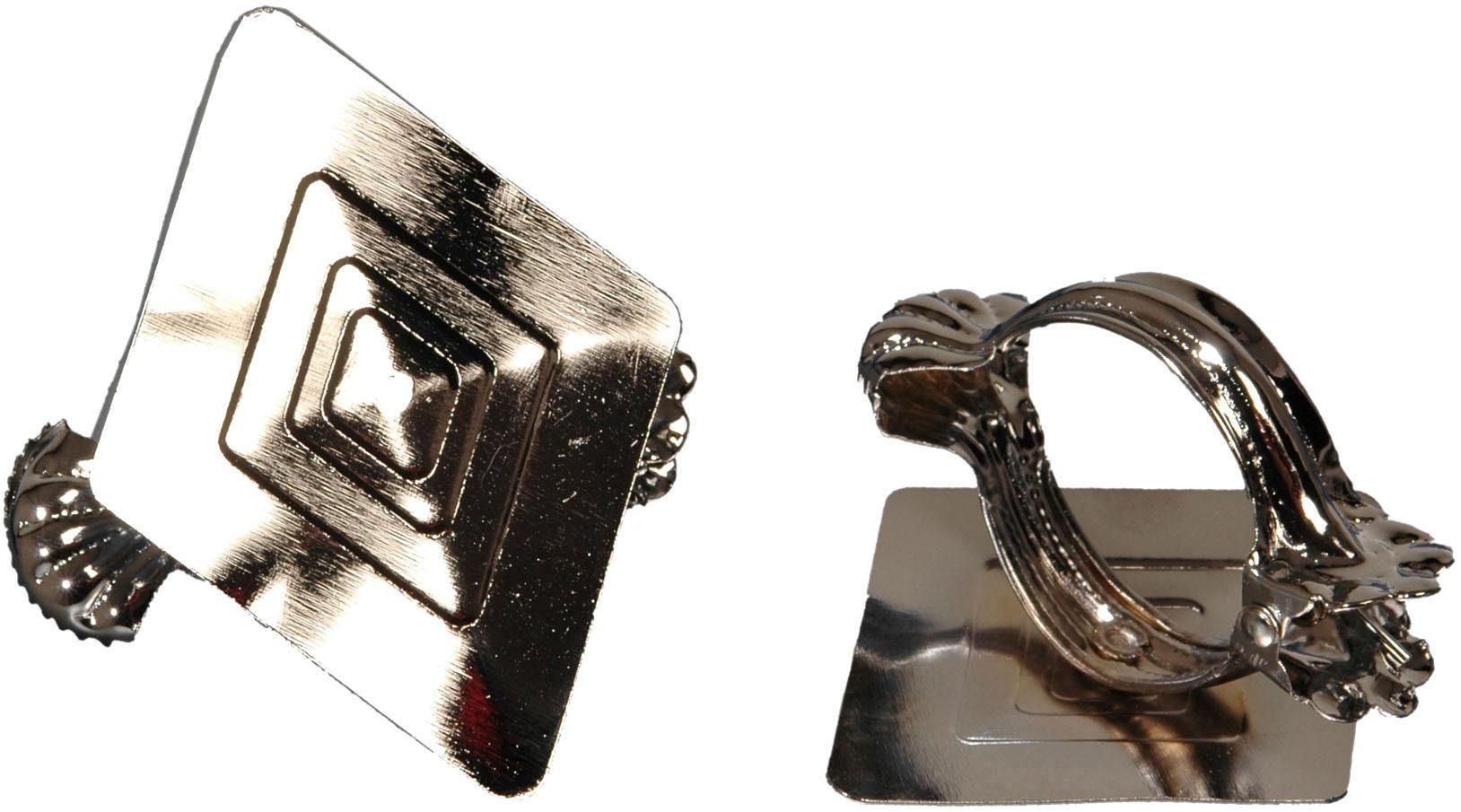 Liedeco Dekoklammer Rhombus, Gardinen, Vorhänge, (Packung, 2-St), für Gardinen, Vorhänge