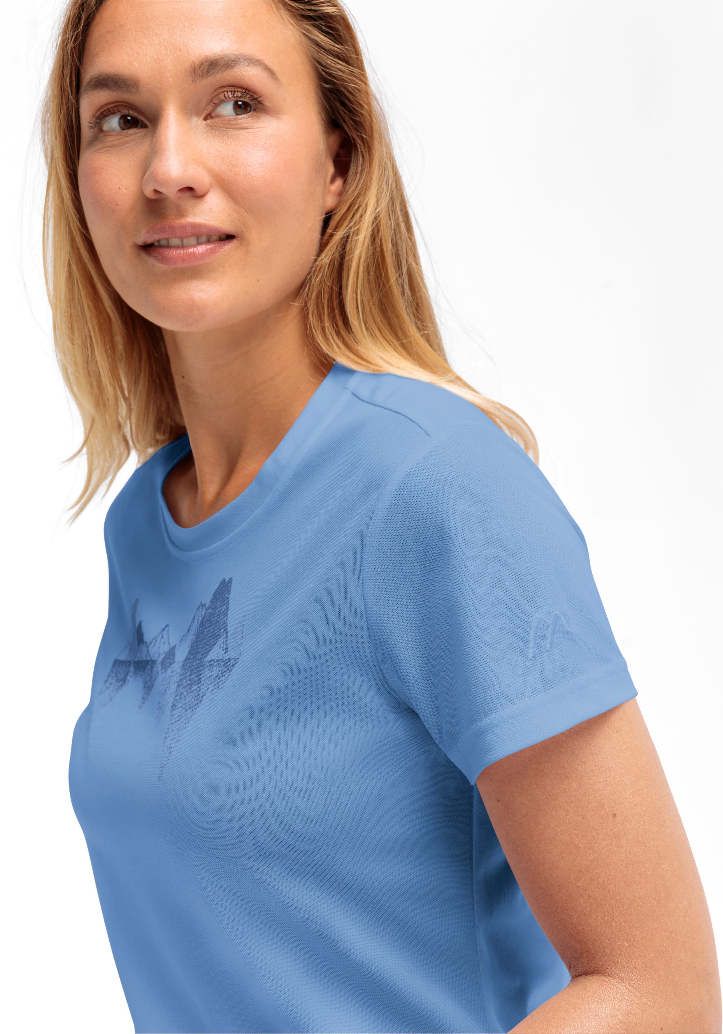 Maier Sports T-Shirt Tilia Pique W Damen Kurzarmshirt, leichtes Sommer Funktionsshirt, Rundhals, Reg Fit