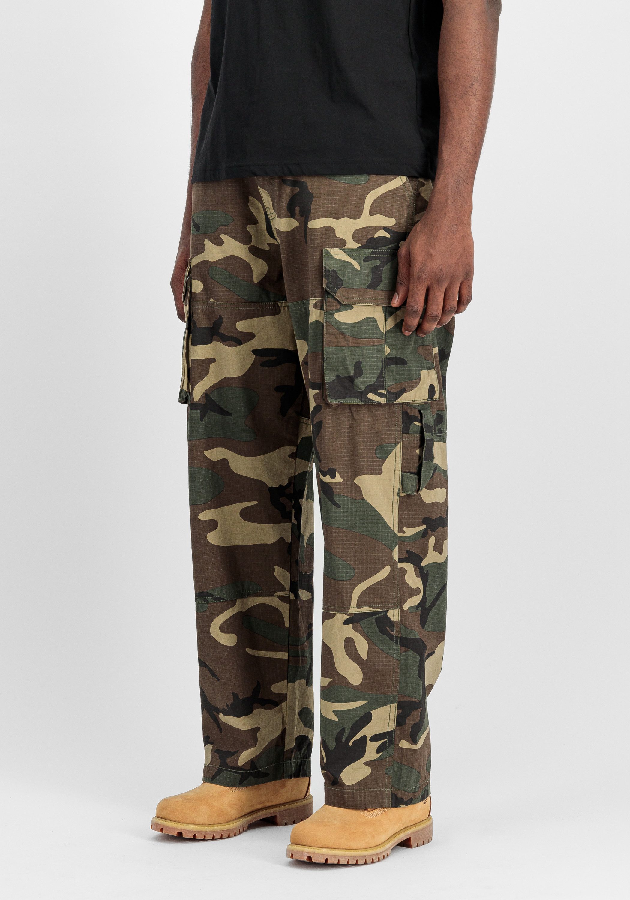 Cargohose Ripstop Patchwork Pant Camo