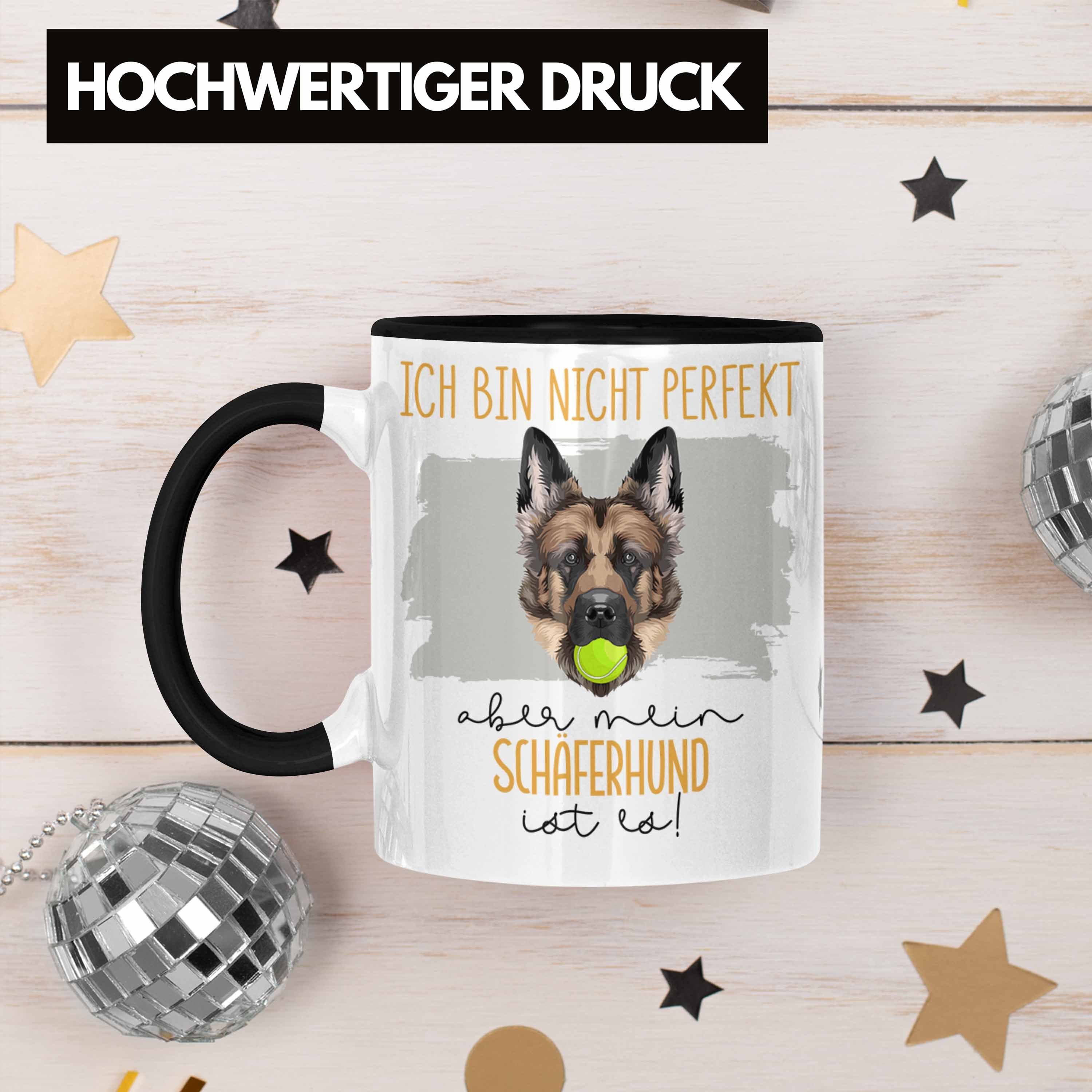 Tasse Geschenkidee Spruch Schwarz Besitzer Schäferhund Besit Lustiger Geschenk Tasse Trendation