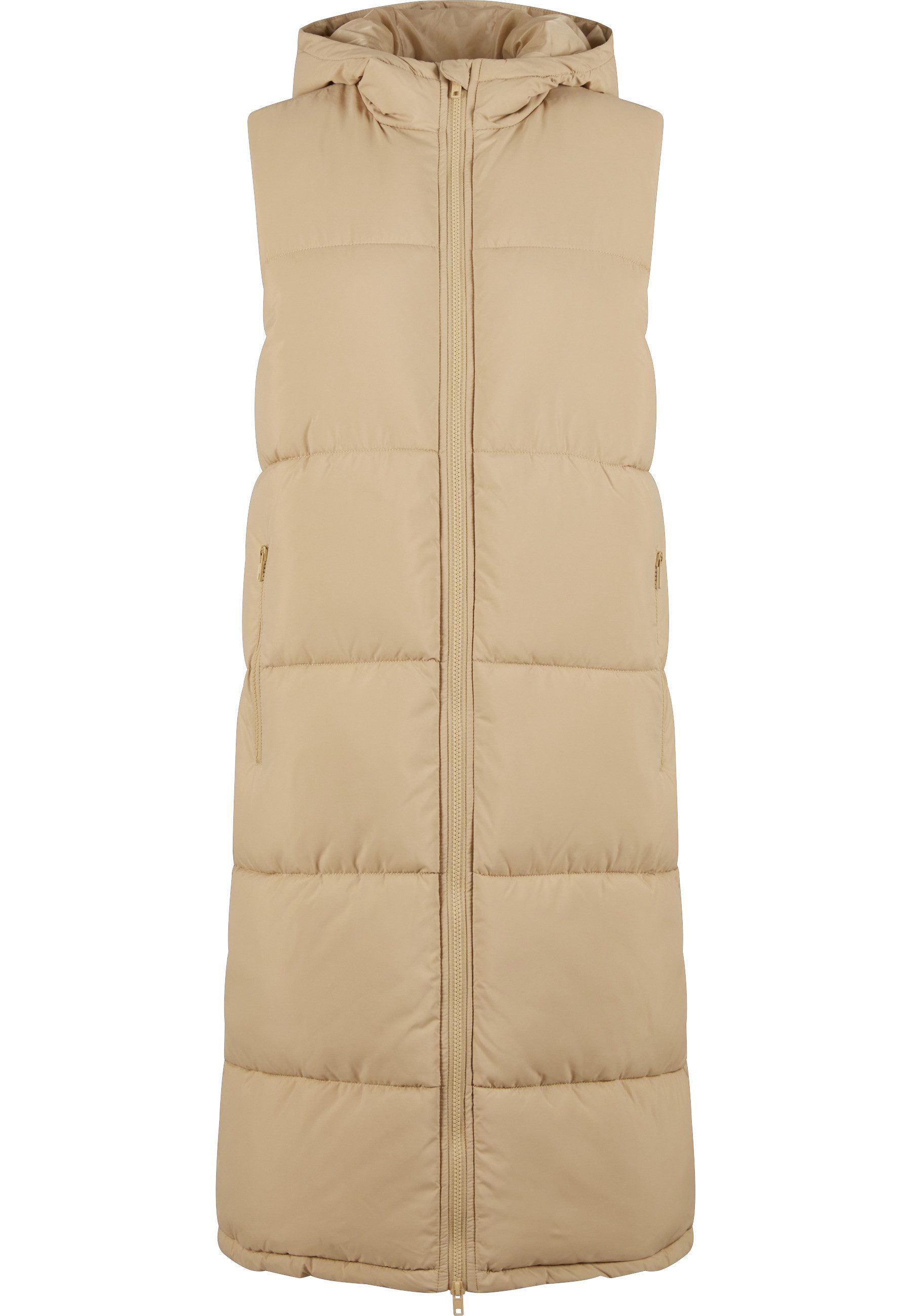URBAN CLASSICS Steppweste Urban Classics Ladies Long Hooded Puffer Vest
