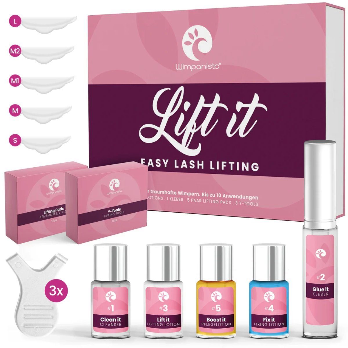 Wimpanista Wimpernpflege Lash Lifting Set 'Lift It', 1-tlg.
